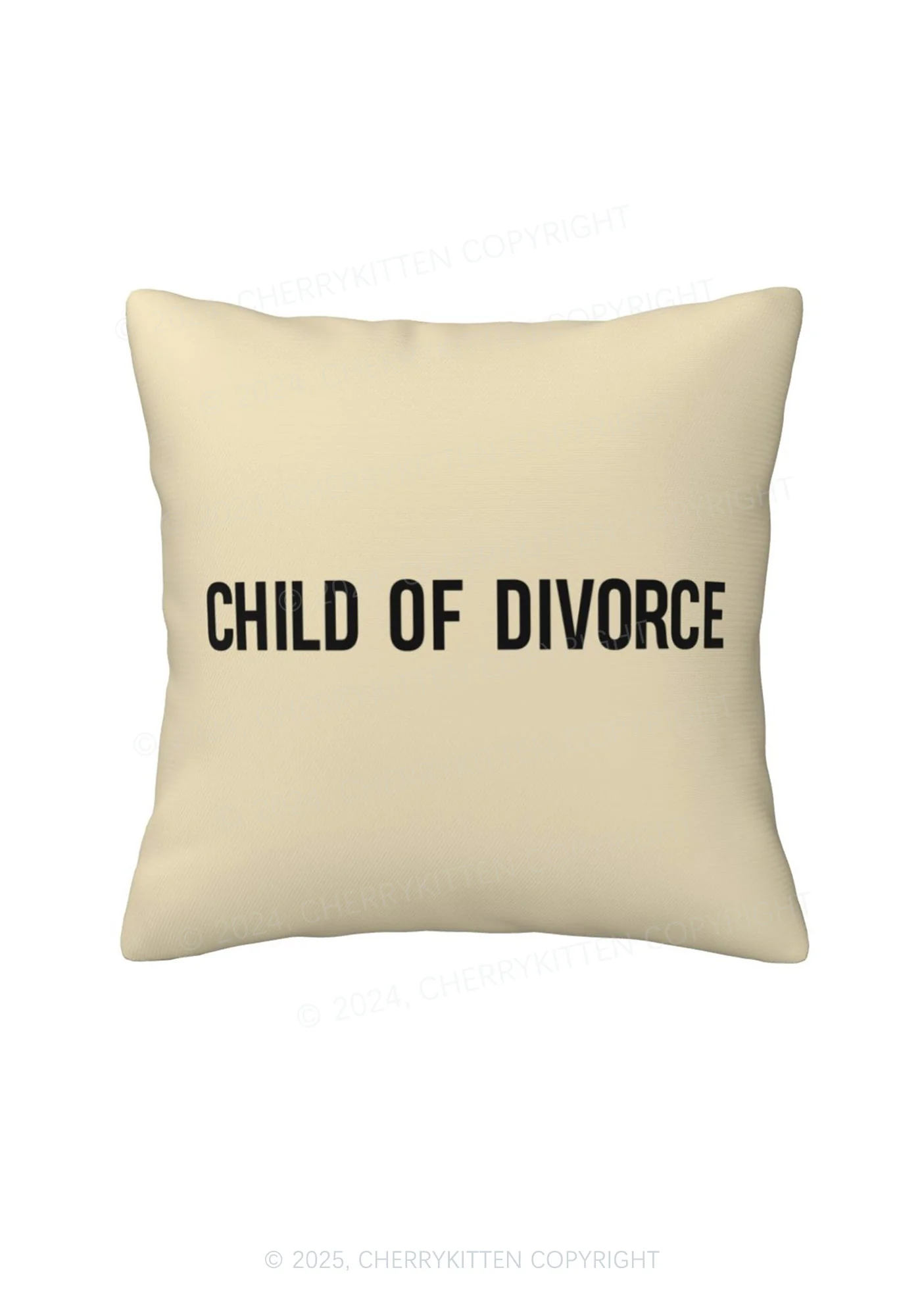 Child Of Divorce Y2K Throw Pillow Cover Cherrykitten - Image 6