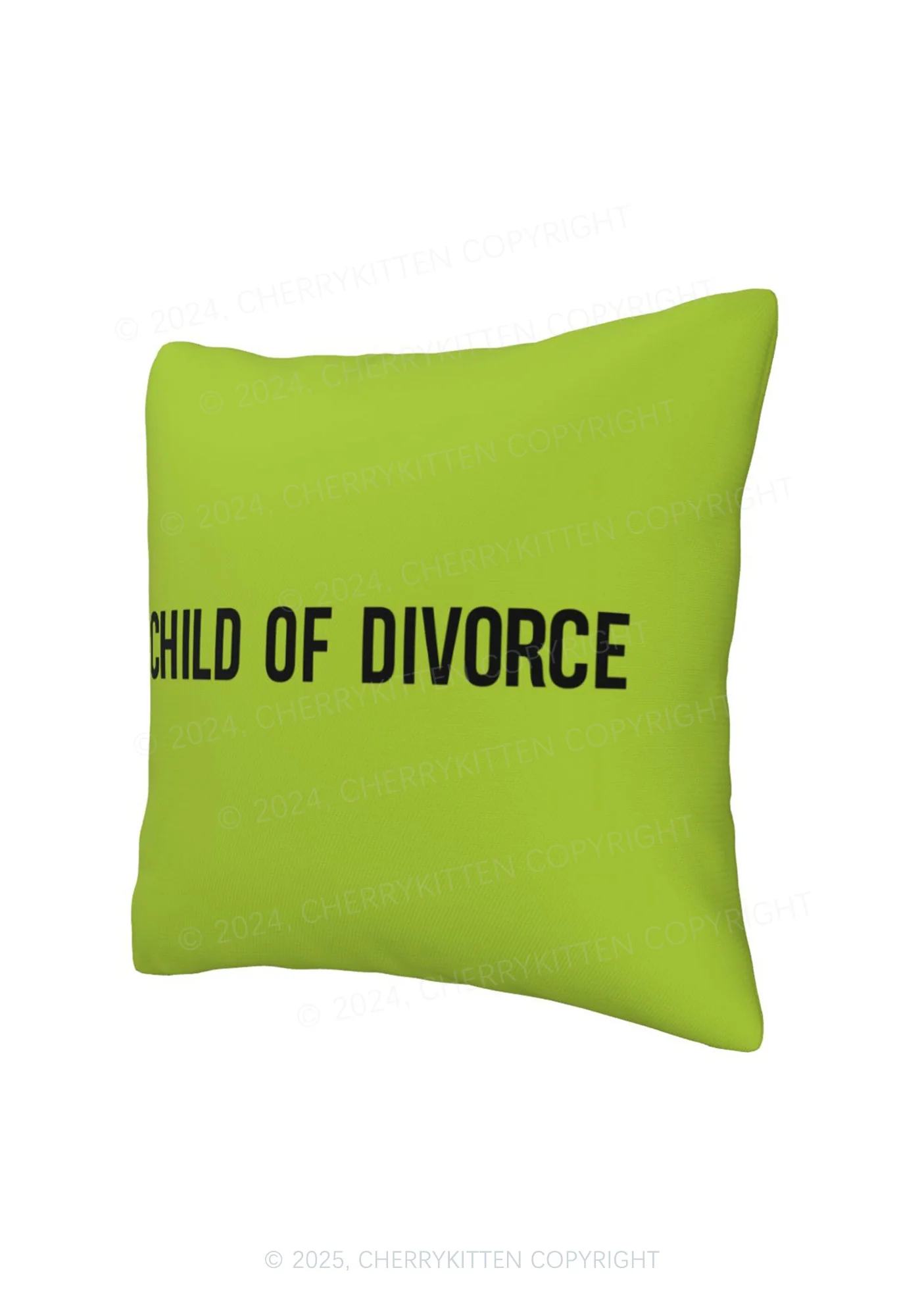 Child Of Divorce Y2K Throw Pillow Cover Cherrykitten - Image 8