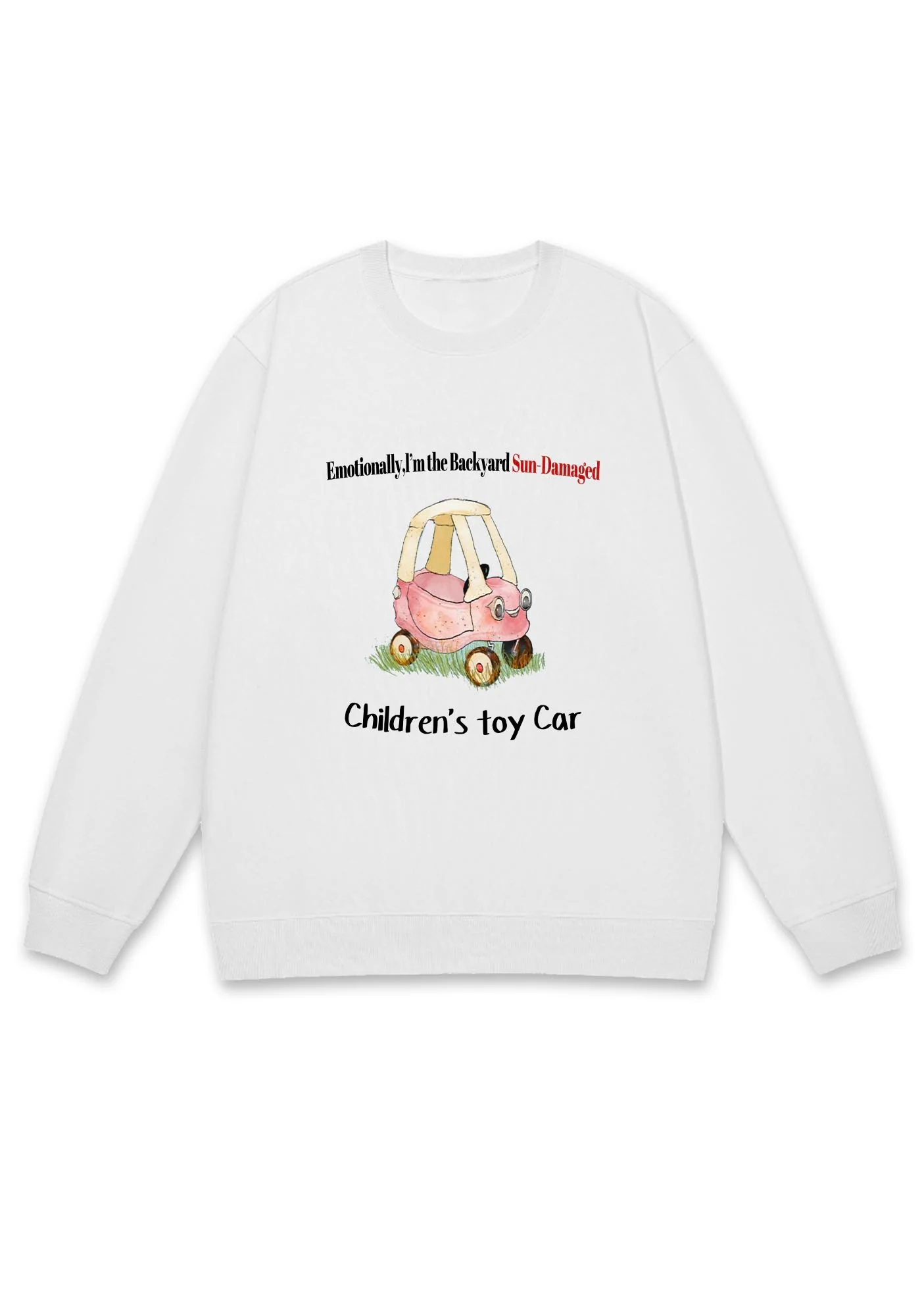 Children's Toy Car Y2K Sweatshirt - Image 3