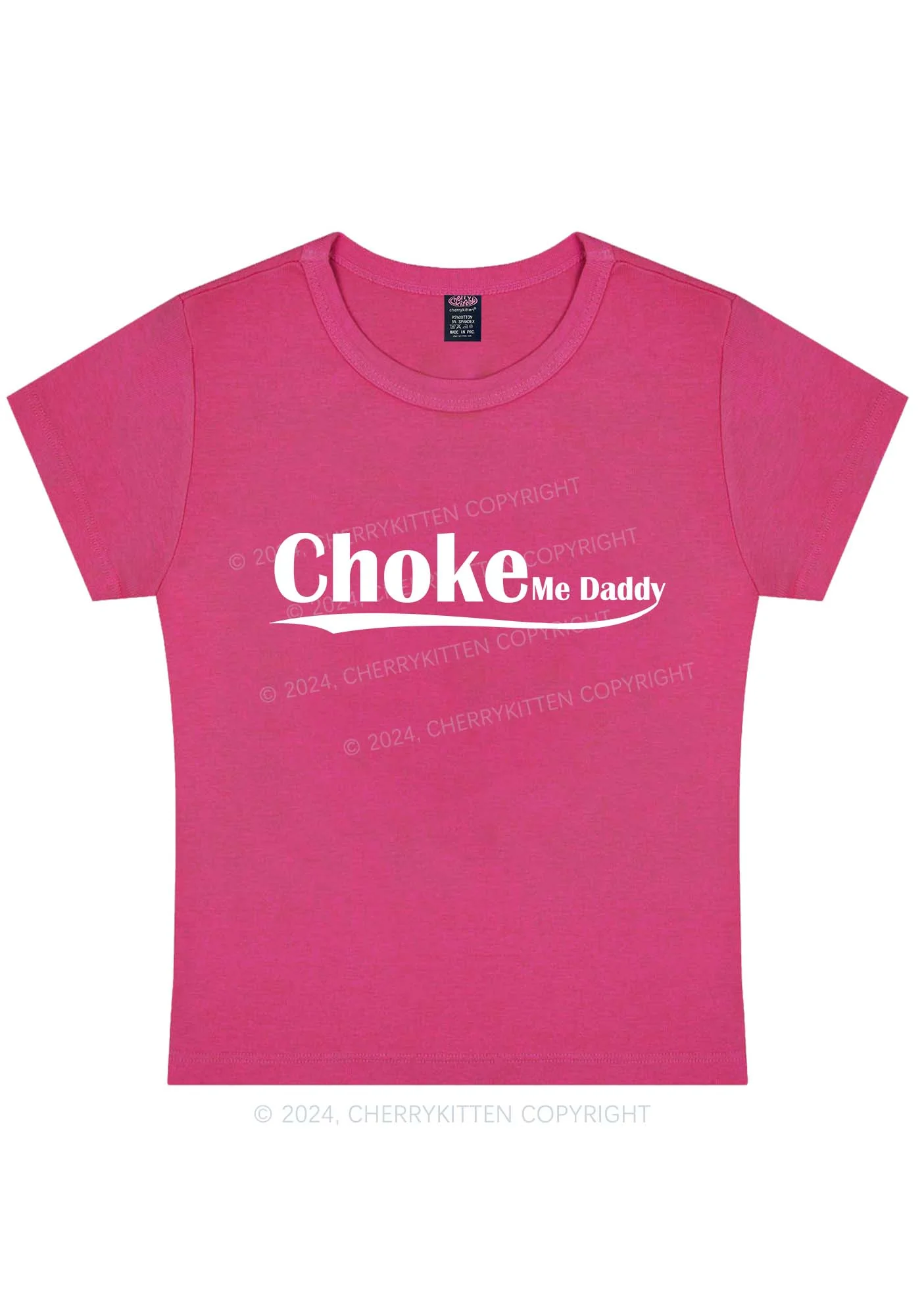 Choke Me Daddy Y2K Baby Tee Cherrykitten - Image 7