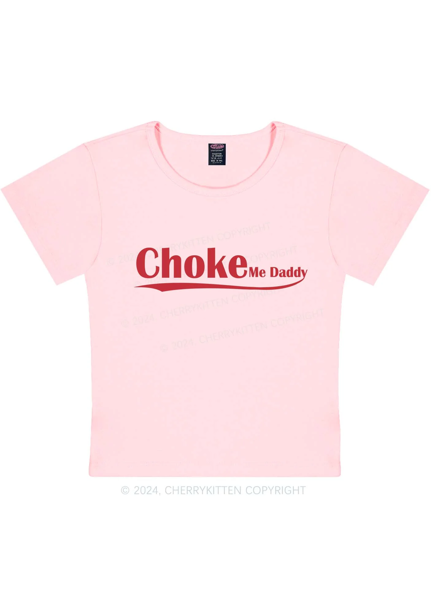 Choke Me Daddy Y2K Baby Tee Cherrykitten - Image 8