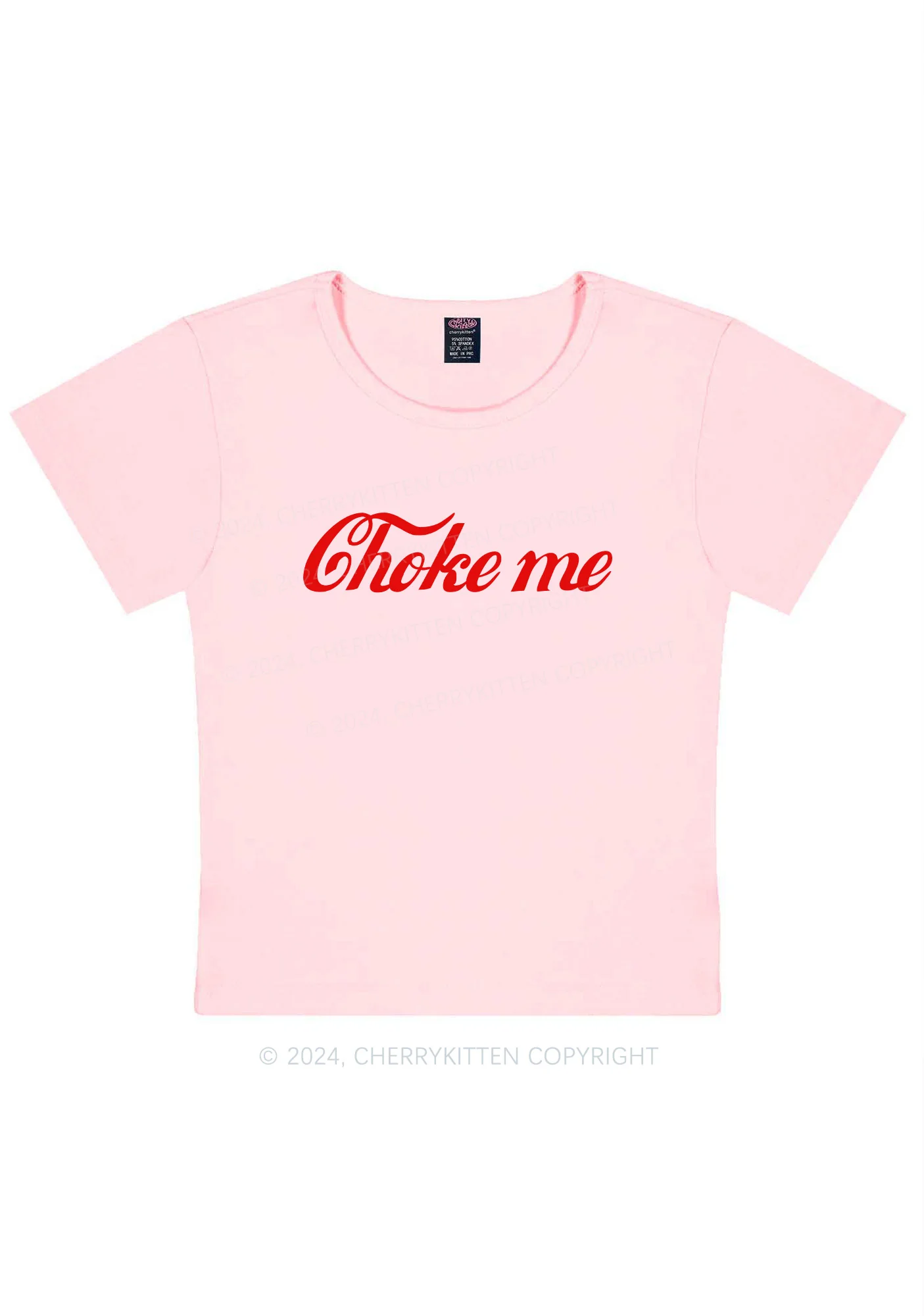 Choke Me Y2K Baby Tee Cherrykitten - Image 7