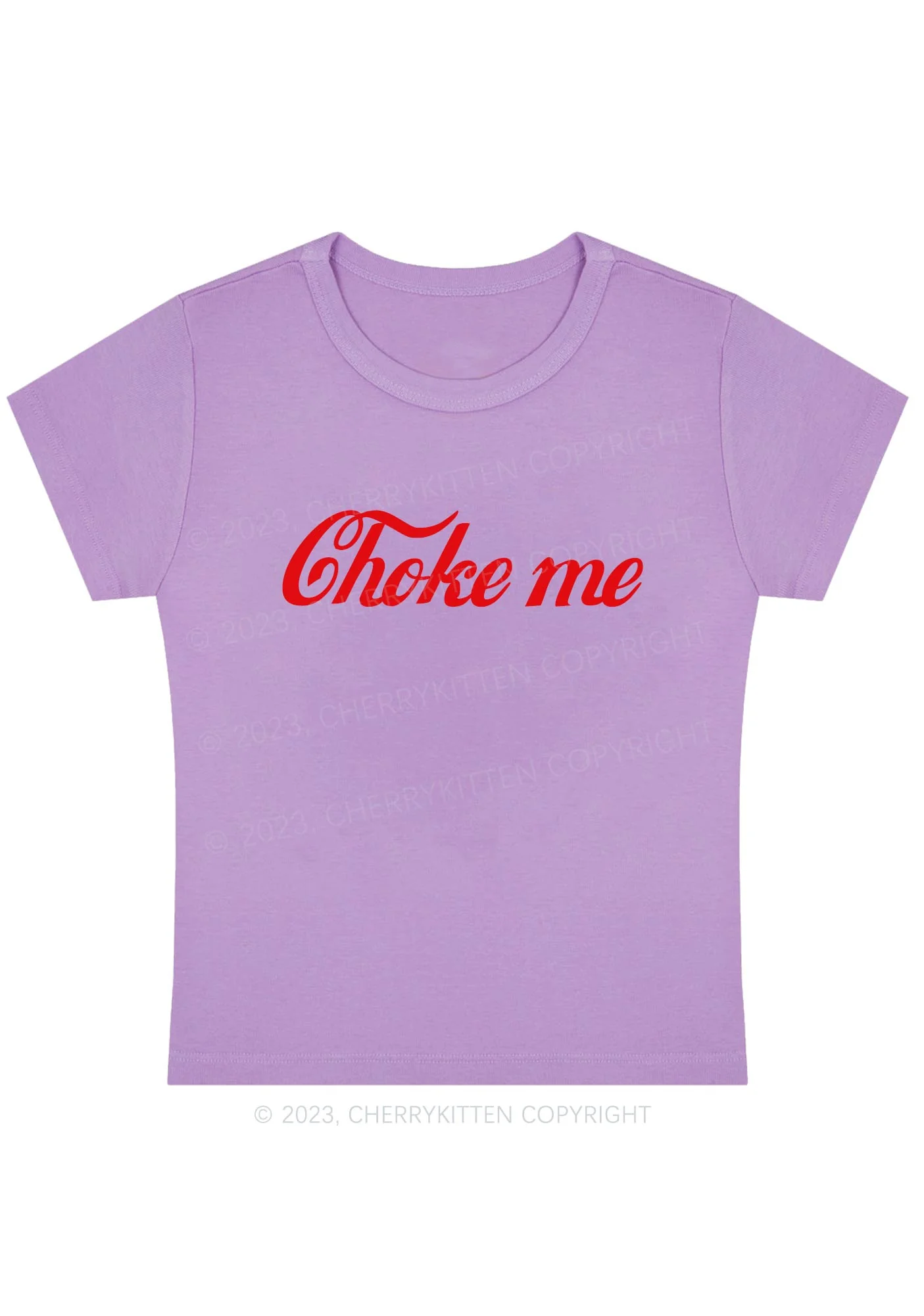 Choke Me Y2K Baby Tee Cherrykitten - Image 8