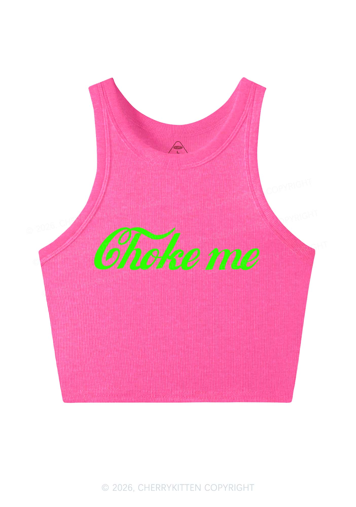 Choke Me Y2K Crop Tank Top Cherrykitten - Image 4