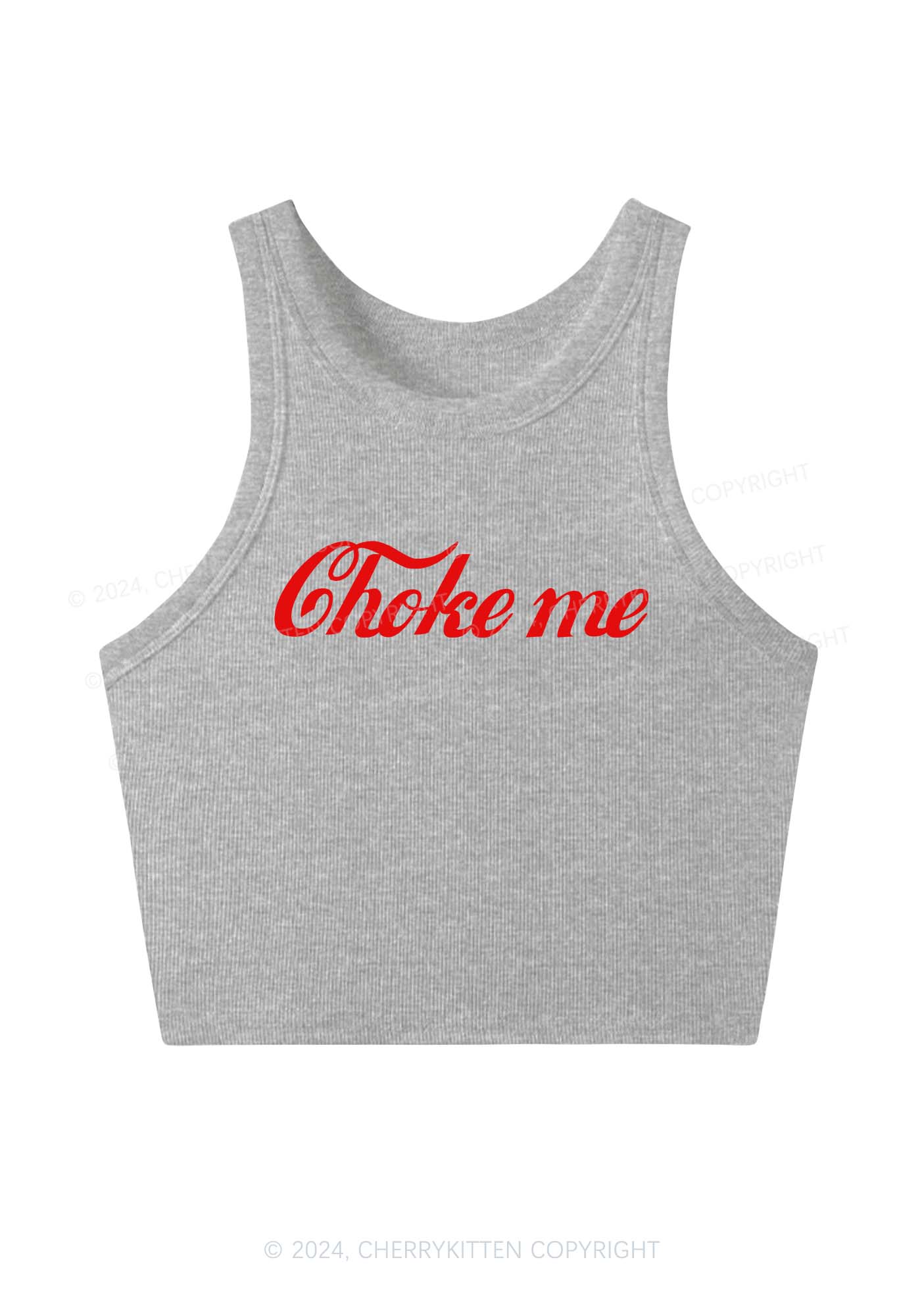 Choke Me Y2K Crop Tank Top Cherrykitten - Image 6