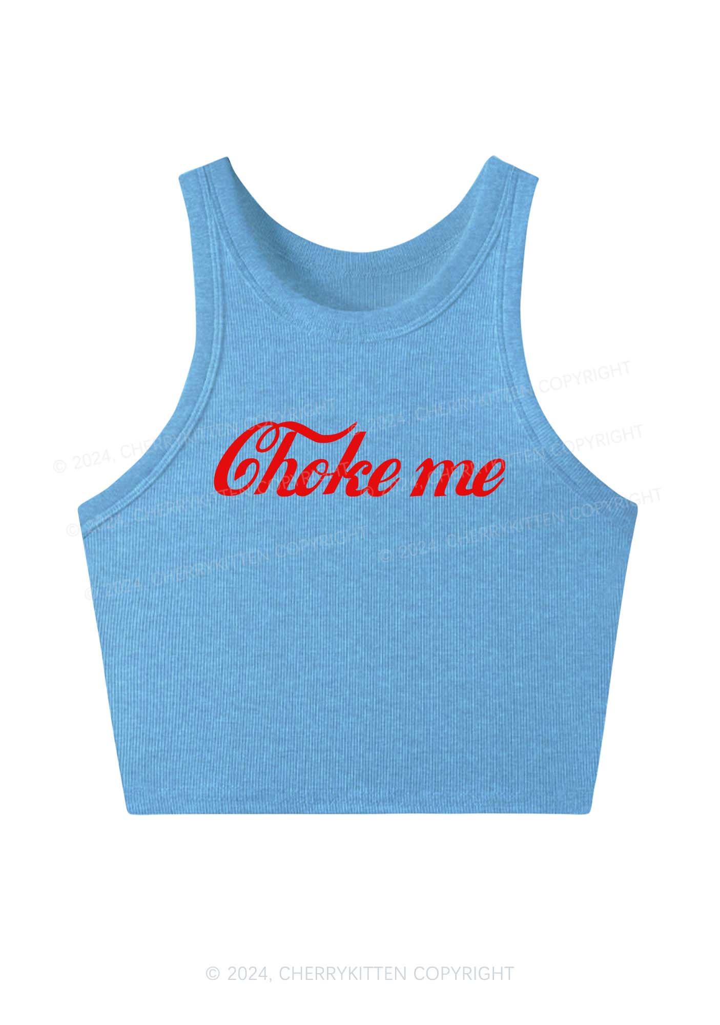 Choke Me Y2K Crop Tank Top Cherrykitten - Image 7