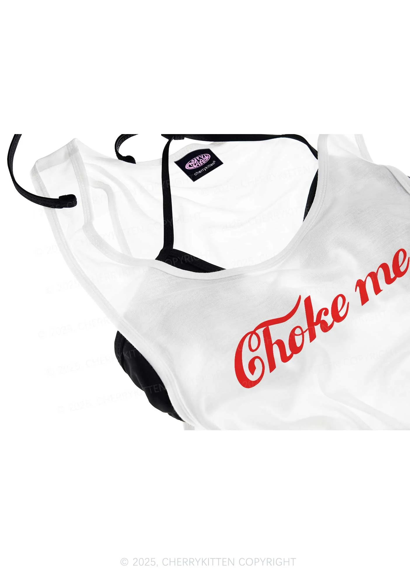 Choke Me Y2K Sheer Boyfriend Tank Cherrykitten - Image 4