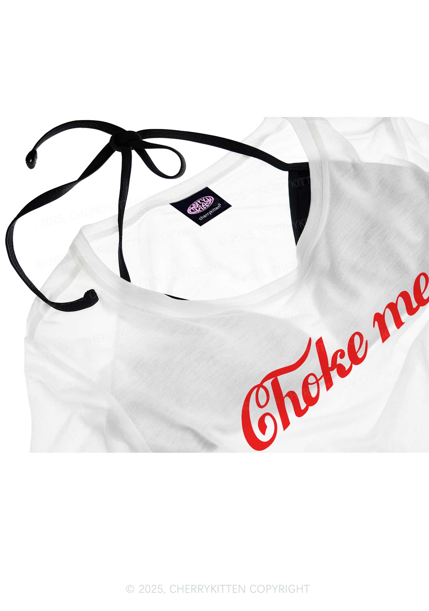 Choke Me Y2K Sheer Boyfriend Tee Cherrykitten - Image 4