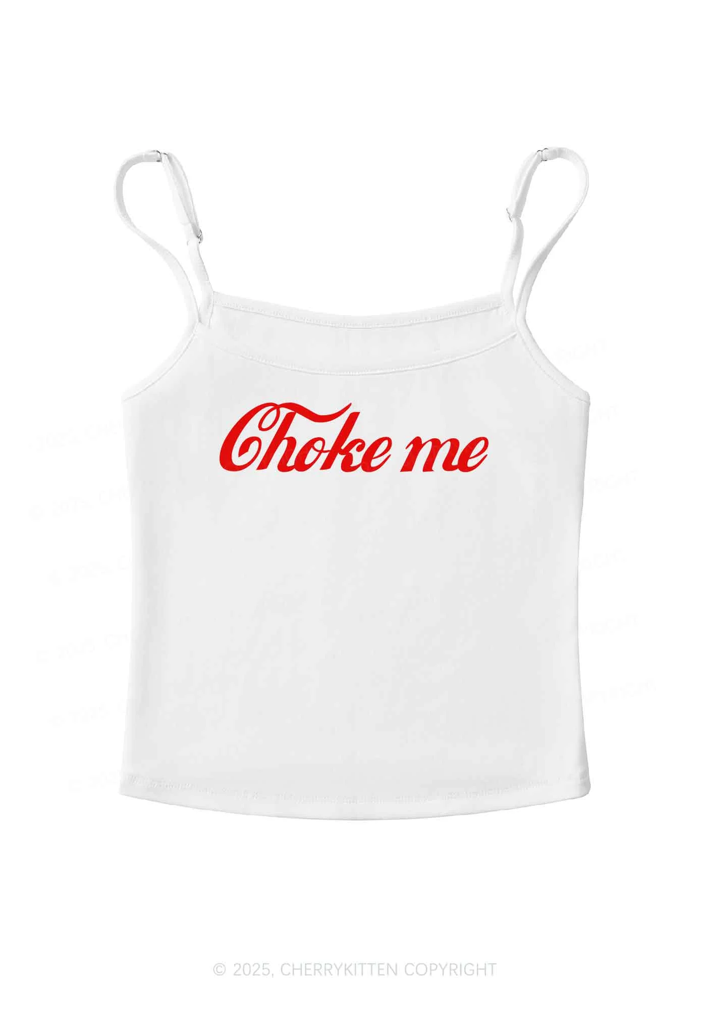 Choke Me Y2K Spaghetti Strap Cami Cherrykitten - Image 3