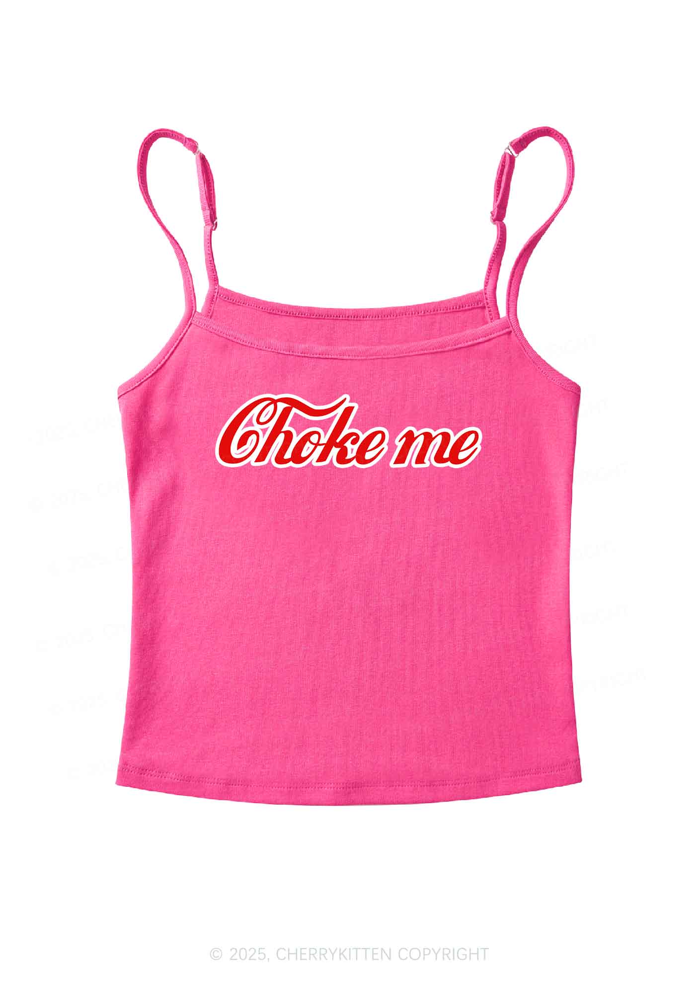 Choke Me Y2K Spaghetti Strap Cami Cherrykitten - Image 4