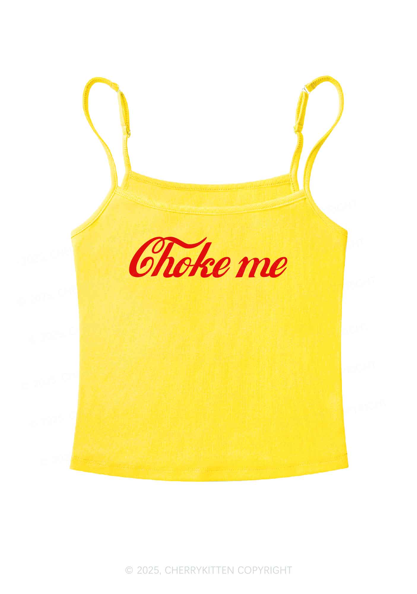 Choke Me Y2K Spaghetti Strap Cami Cherrykitten - Image 5