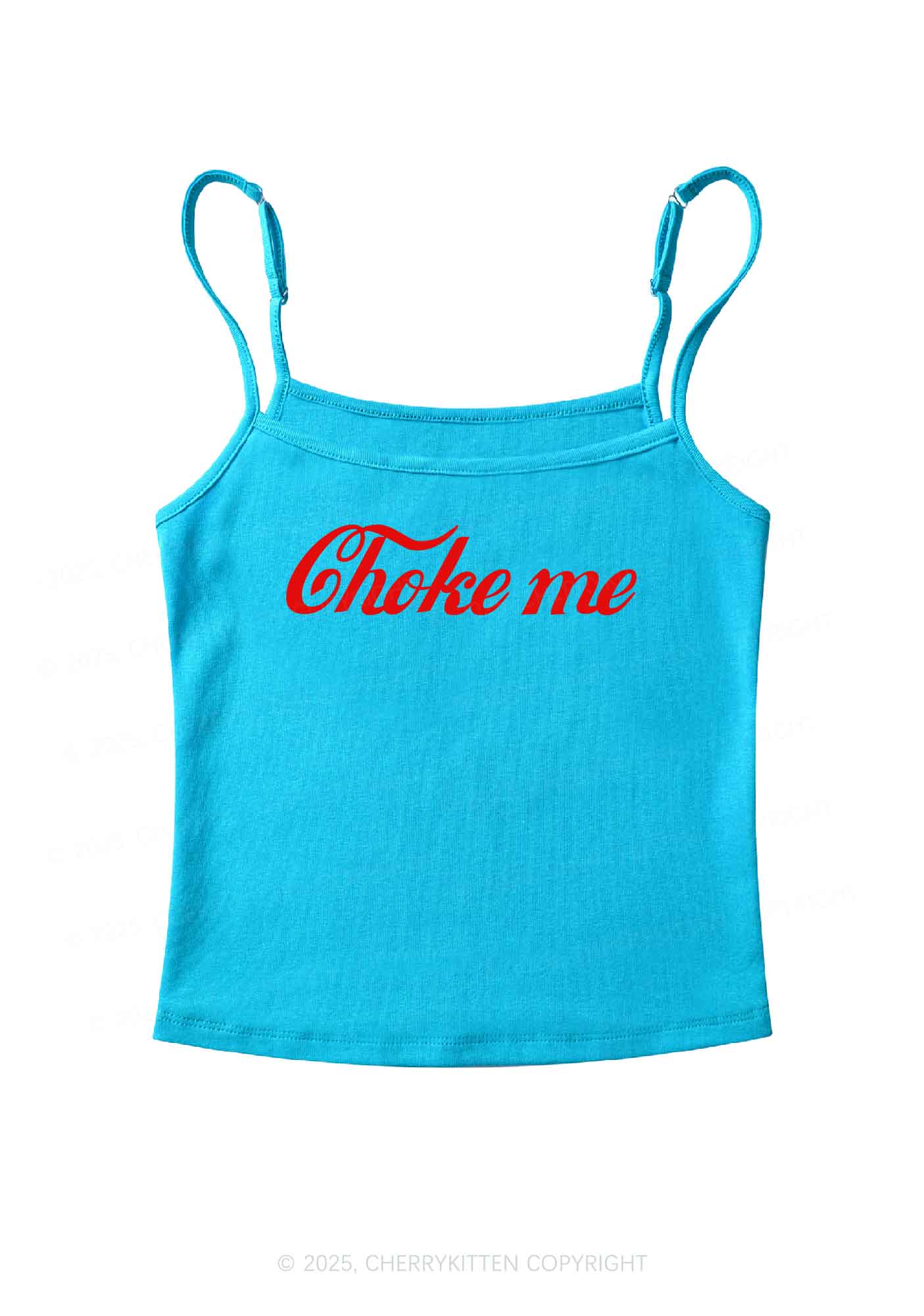 Choke Me Y2K Spaghetti Strap Cami Cherrykitten - Image 6