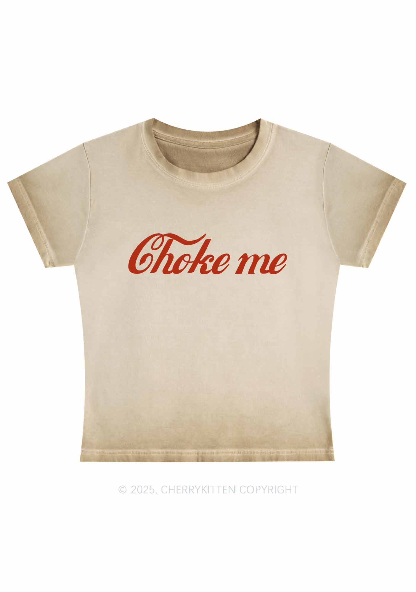 Choke Me Y2K Vintage Classic Tee Cherrykitten - Image 2
