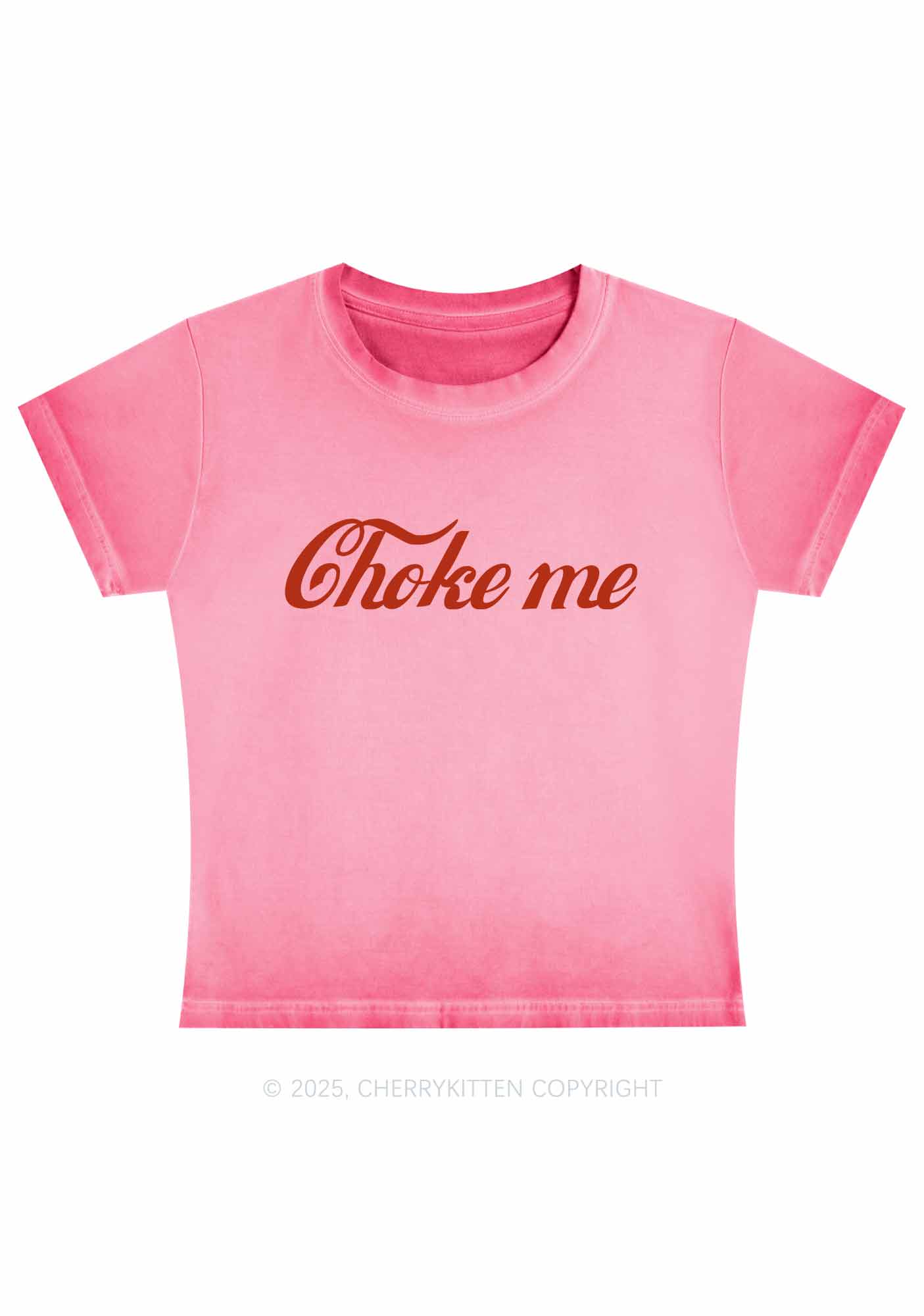 Choke Me Y2K Vintage Classic Tee Cherrykitten - Image 3