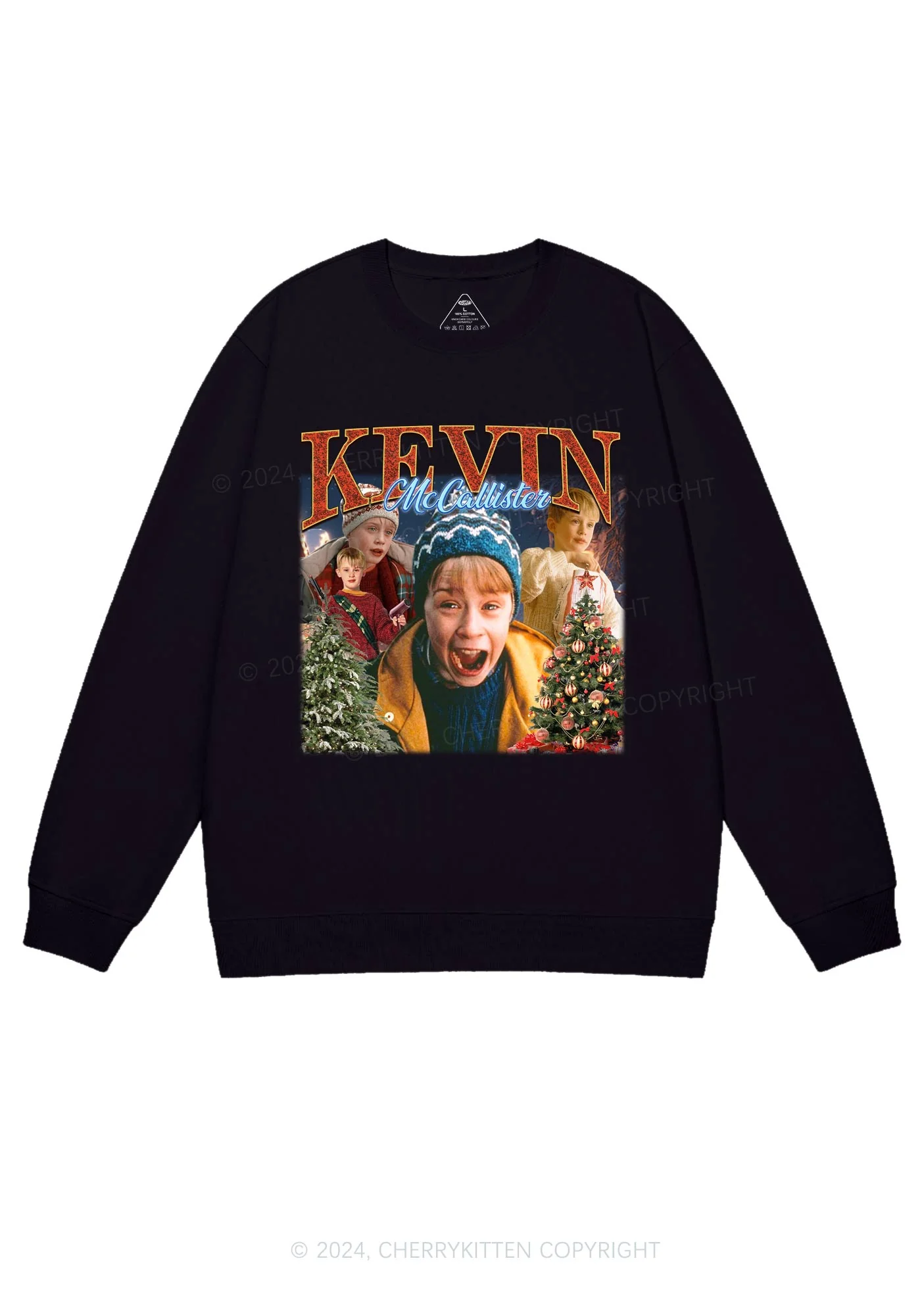 Christmas Characters Y2K Sweatshirt Cherrykitten - Image 3