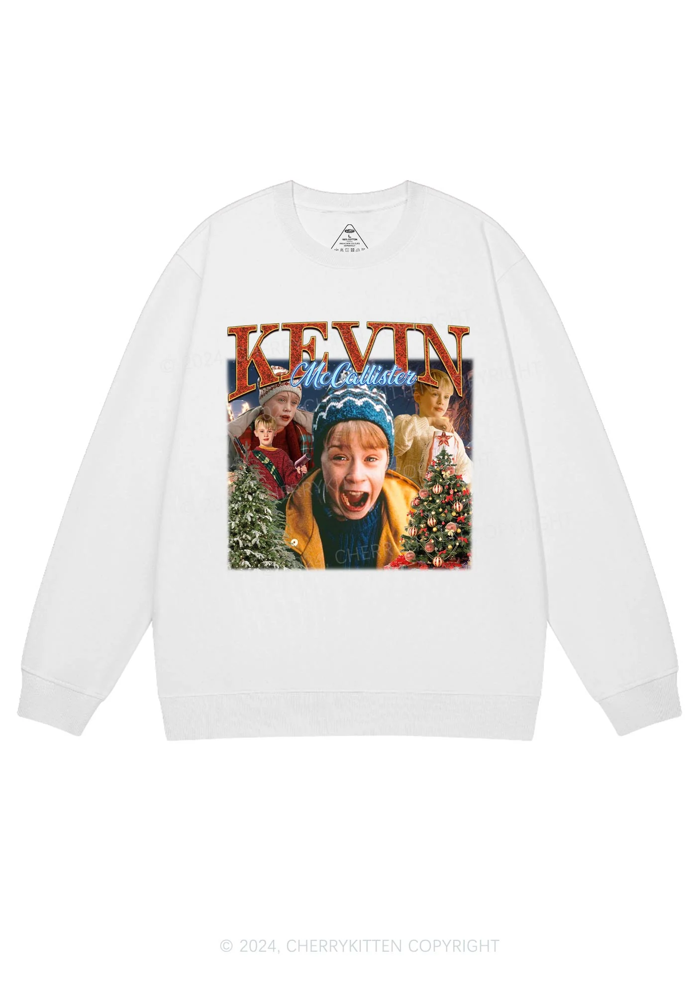 Christmas Characters Y2K Sweatshirt Cherrykitten - Image 4