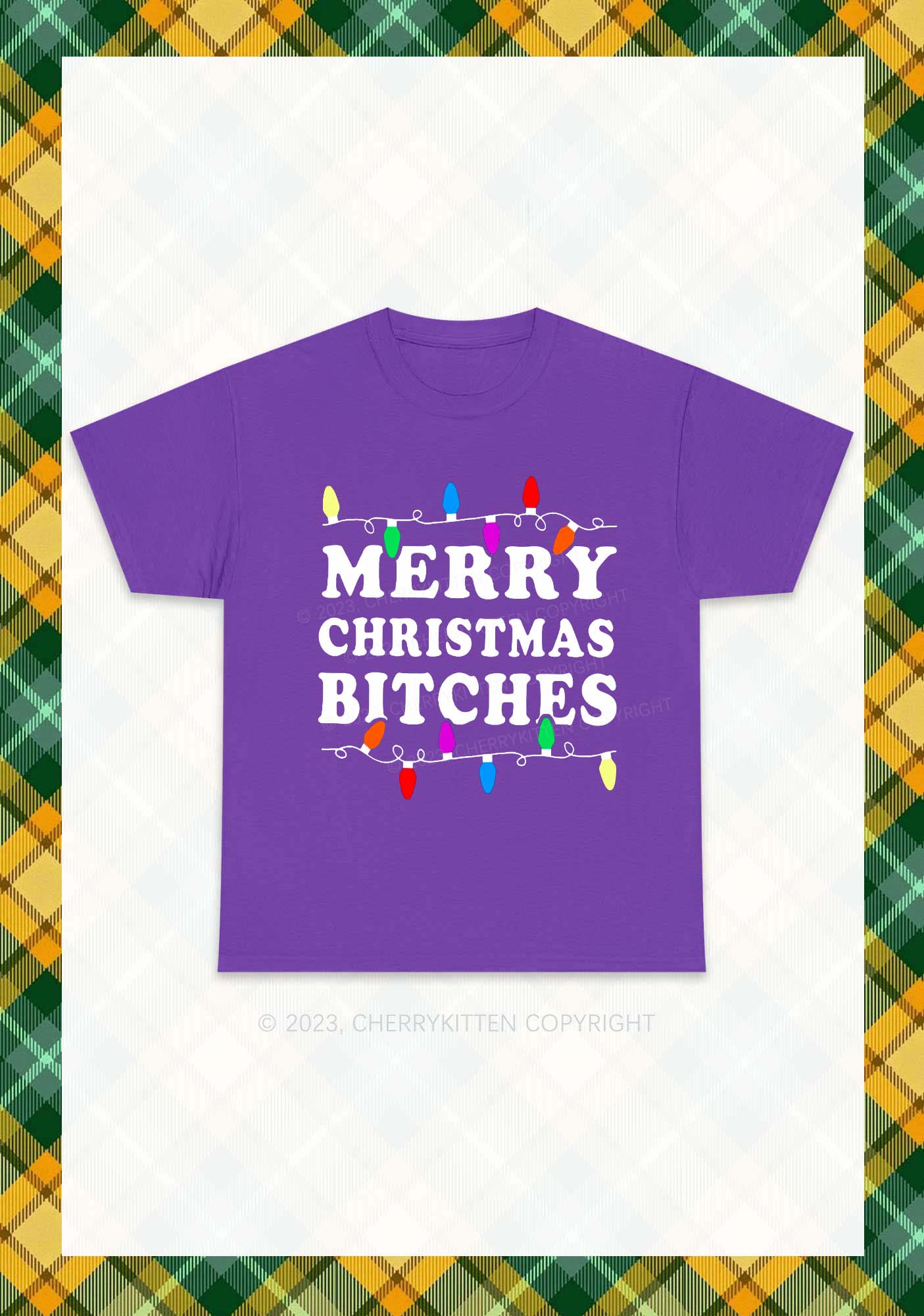 Christmas Colored Lights Chunky Shirt Cherrykitten - Image 3