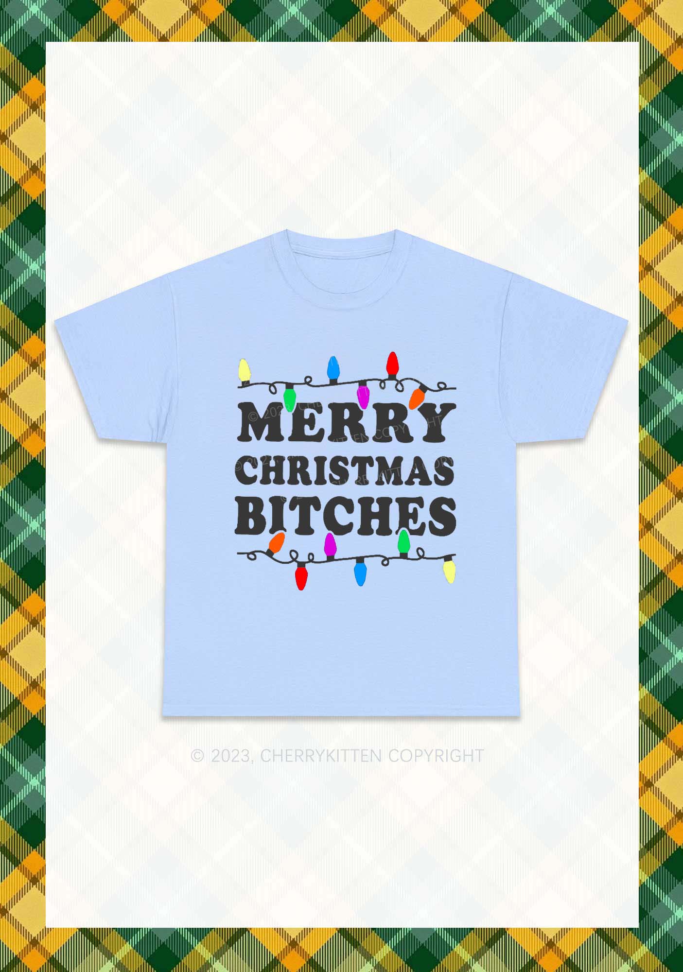 Christmas Colored Lights Chunky Shirt Cherrykitten - Image 8