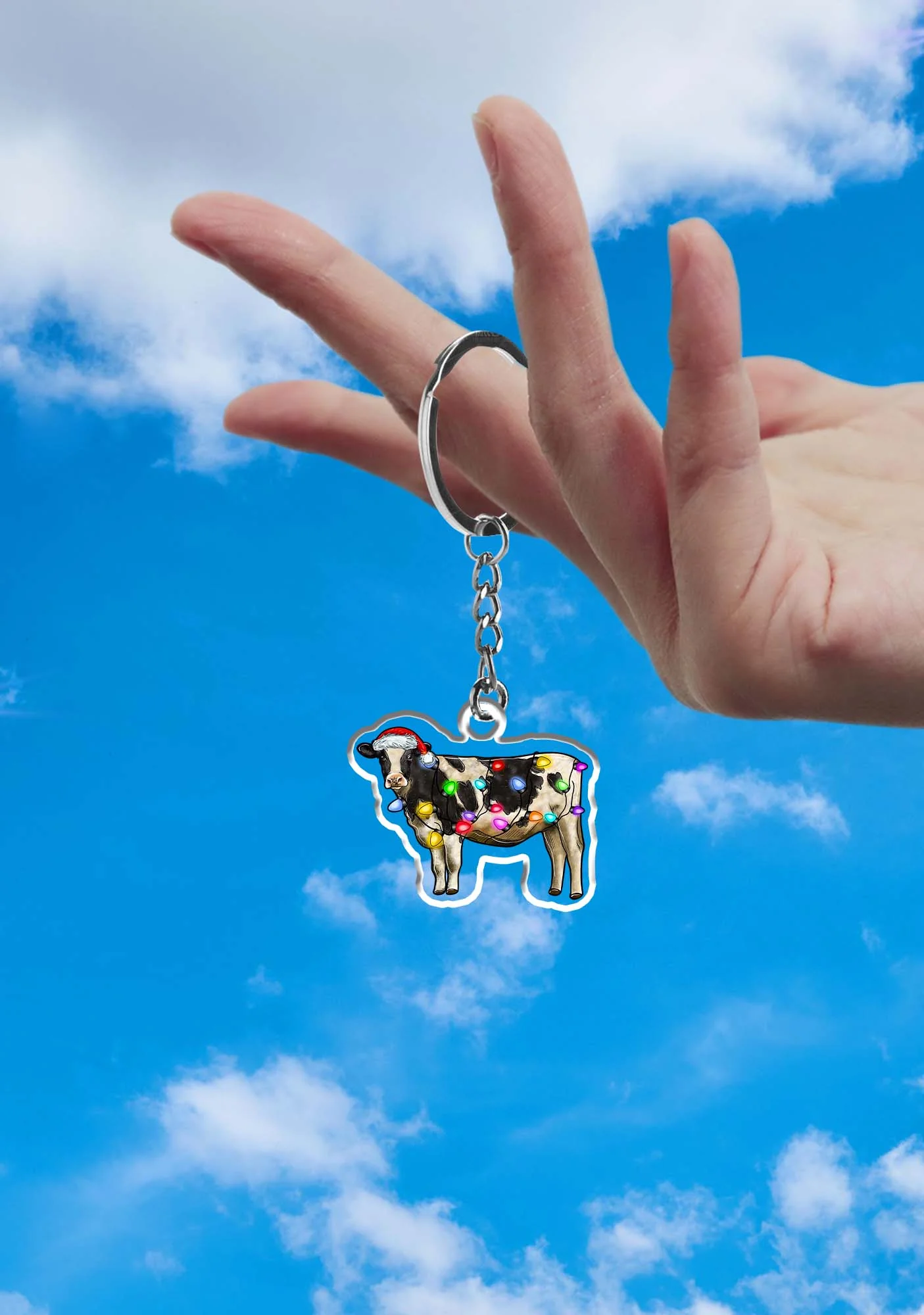 Christmas Cow 1Pc Y2K Keychain Cherrykitten - Image 2