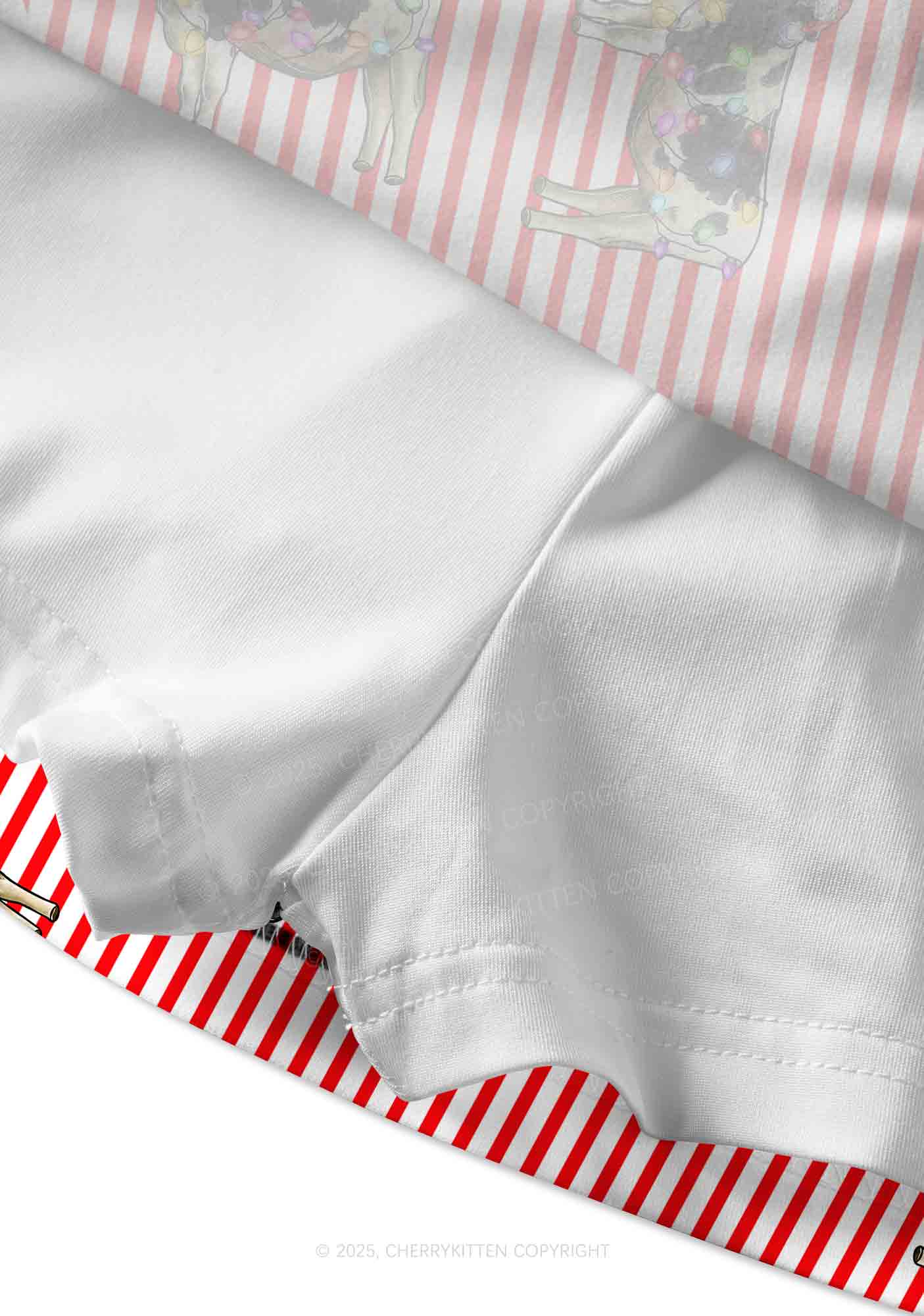 Christmas Cow Y2K Print Mini Skirt Cherrykitten - Image 3