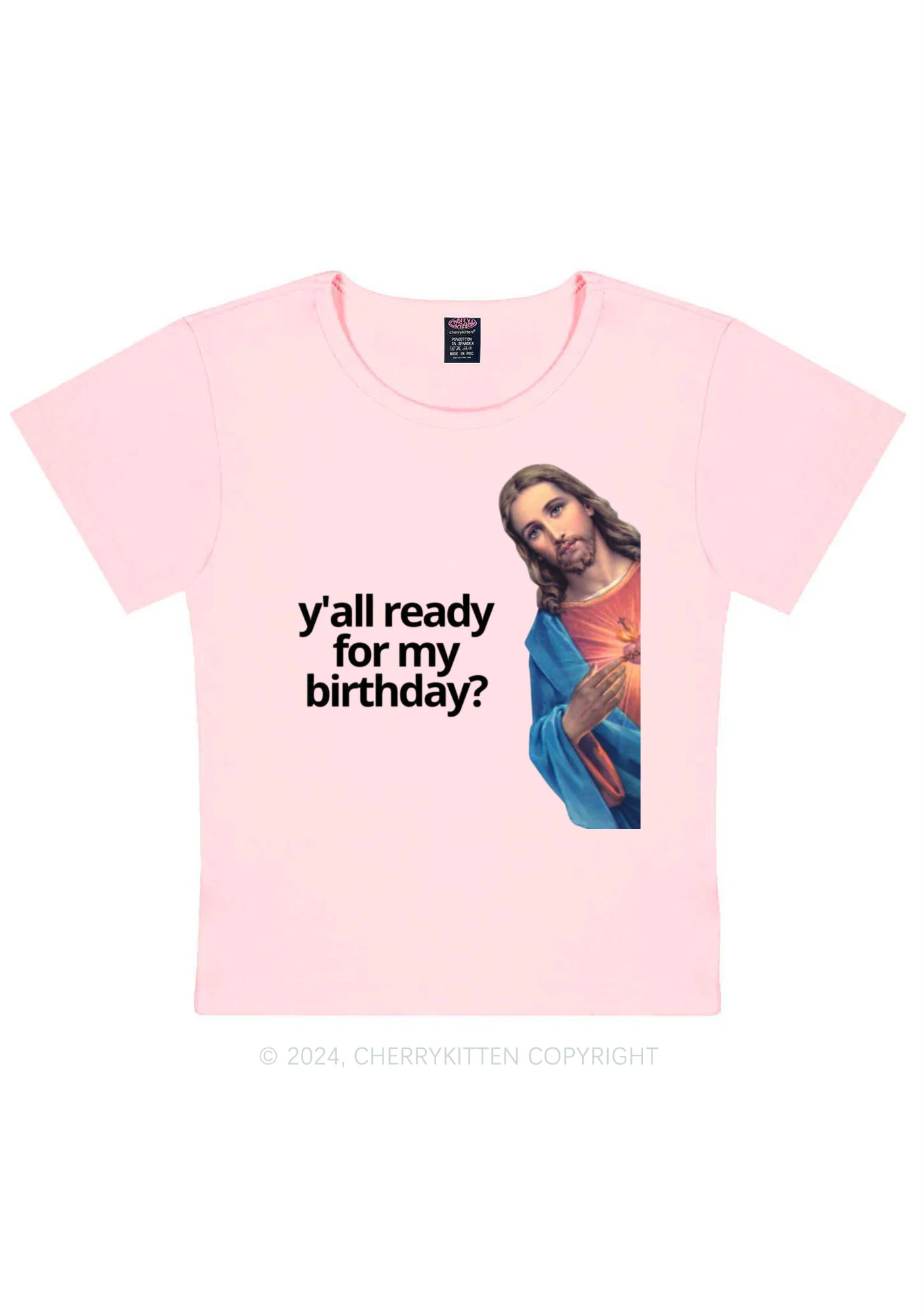 Christmas Jesus Birthday Y2K Baby Tee Cherrykitten - Image 10