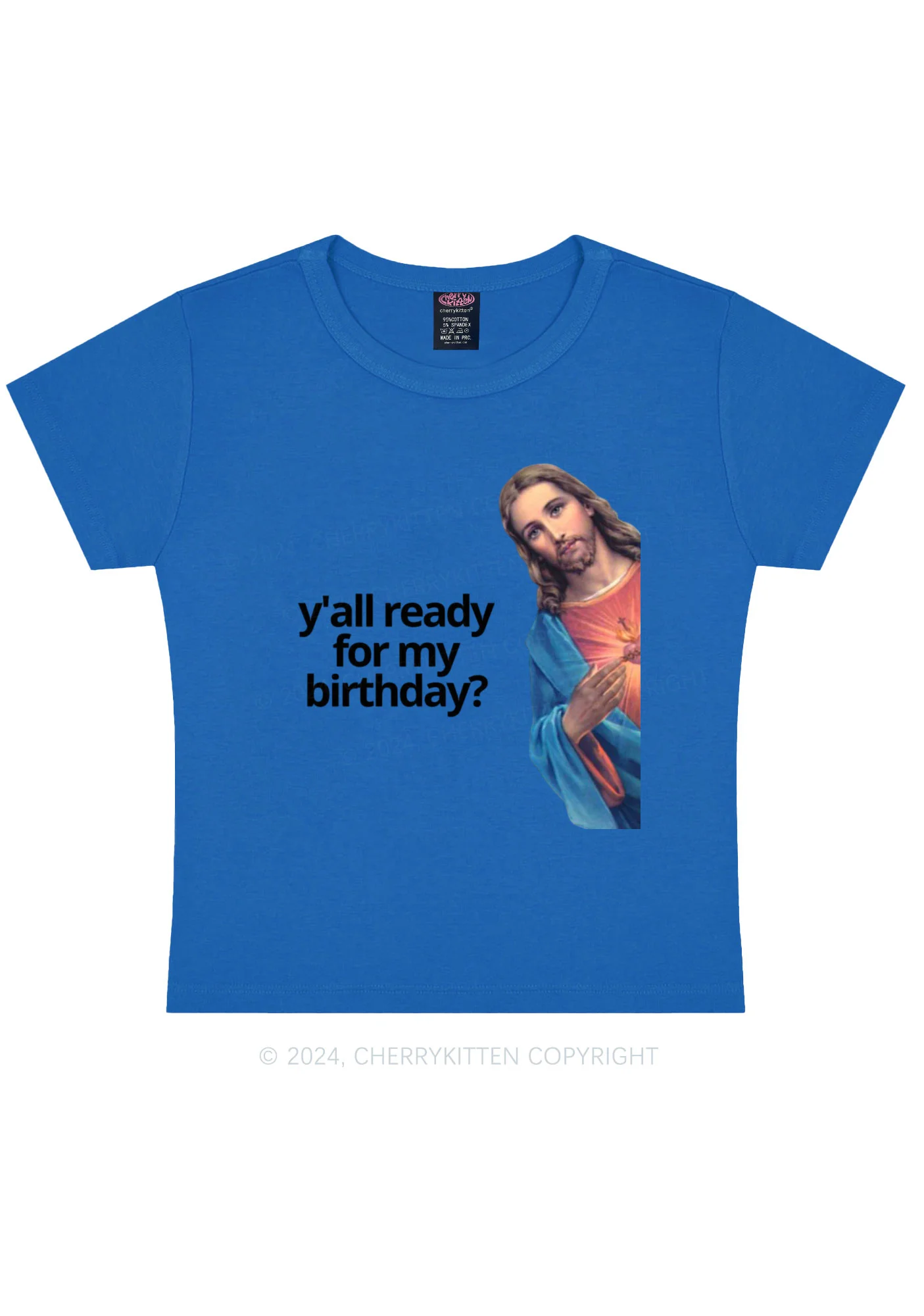 Christmas Jesus Birthday Y2K Baby Tee Cherrykitten - Image 8