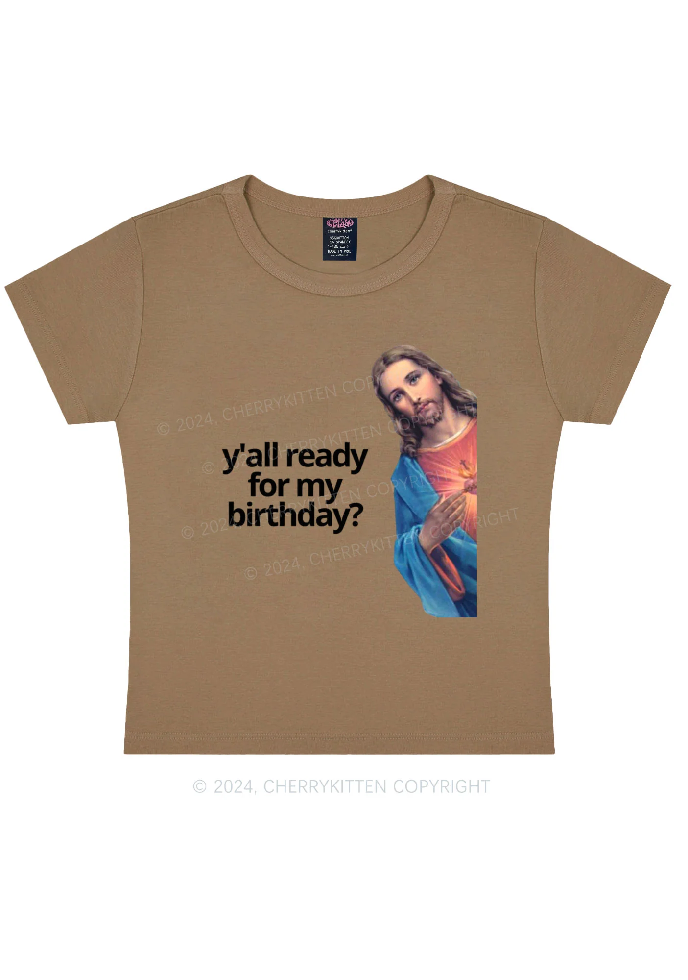 Christmas Jesus Birthday Y2K Baby Tee Cherrykitten - Image 9