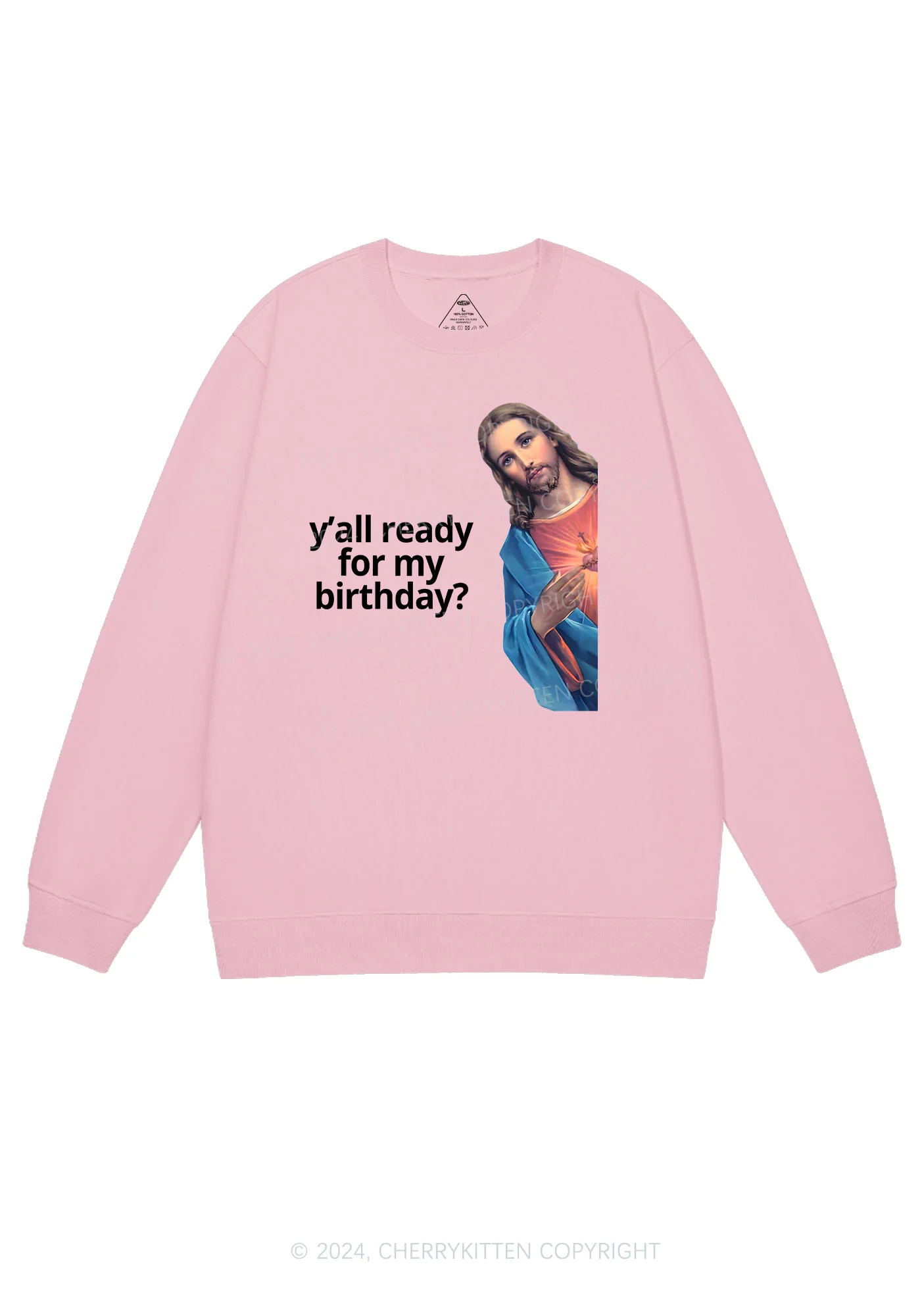 Christmas Jesus Birthday Y2K Sweatshirt Cherrykitten - Image 6