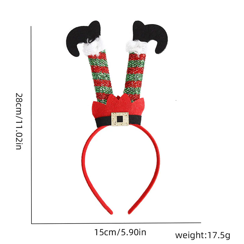 Christmas Long Legged Santa Claus Y2K Hairband - Image 2
