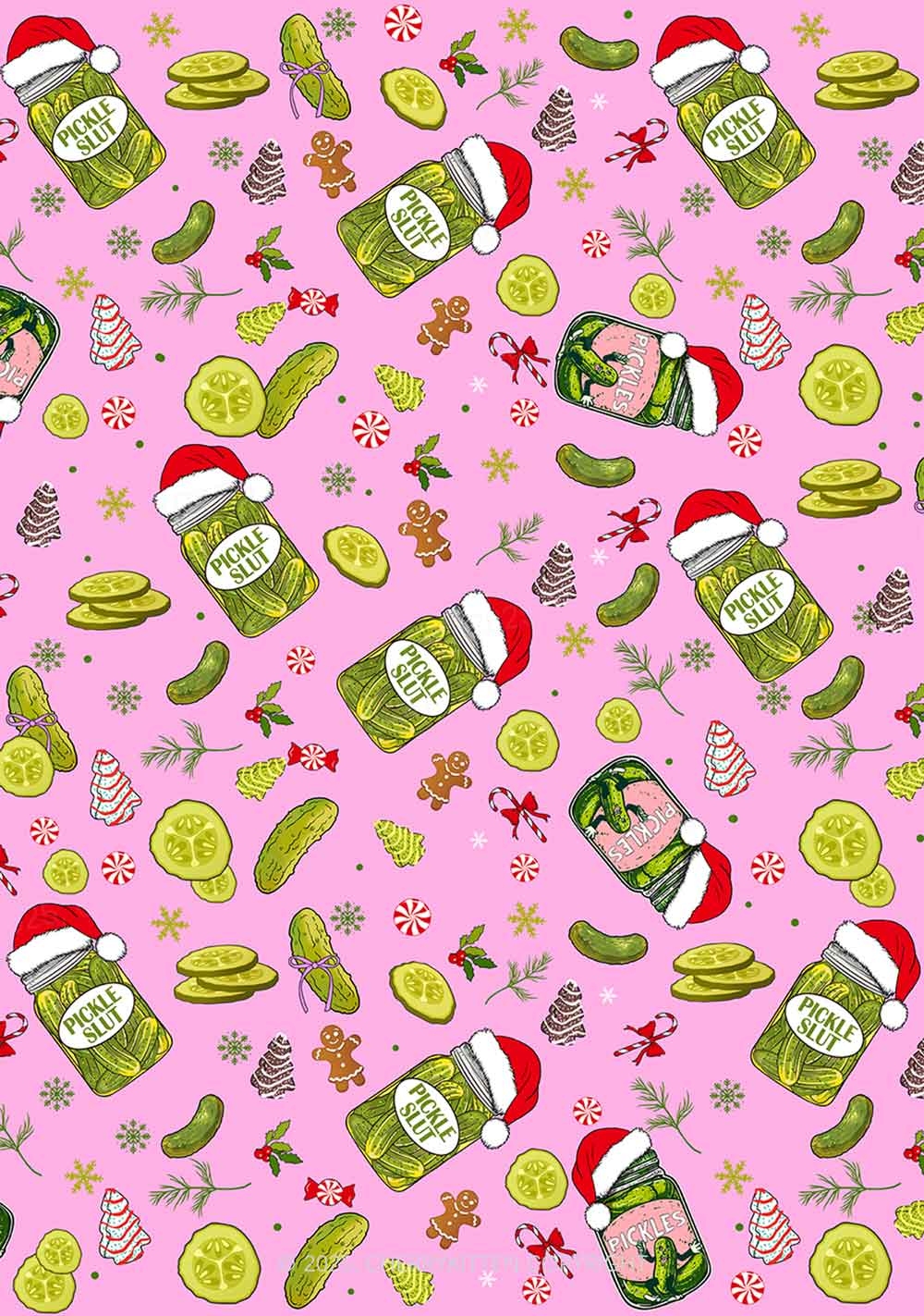 Christmas Pickle Y2K Fleece Long Sleeve Pajama Set Cherrykitten - Image 2