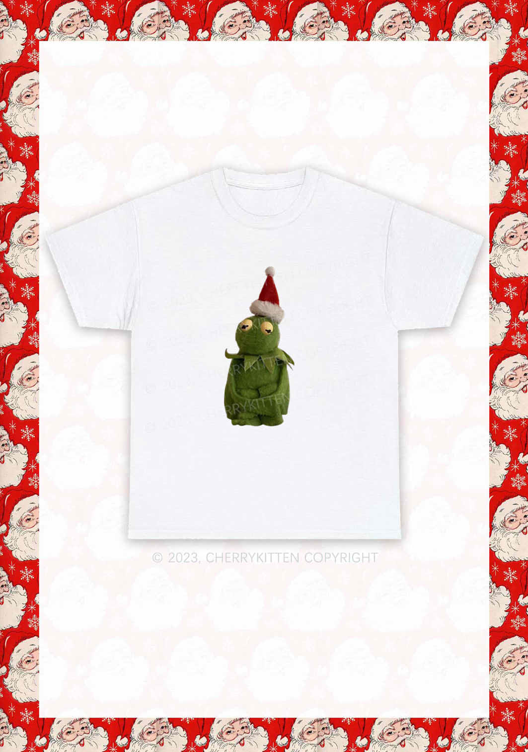 Christmas Plush Frog Y2K Chunky Shirt Cherrykitten - Image 4