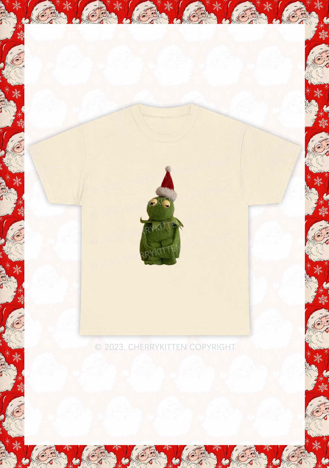 Christmas Plush Frog Y2K Chunky Shirt Cherrykitten - Image 5