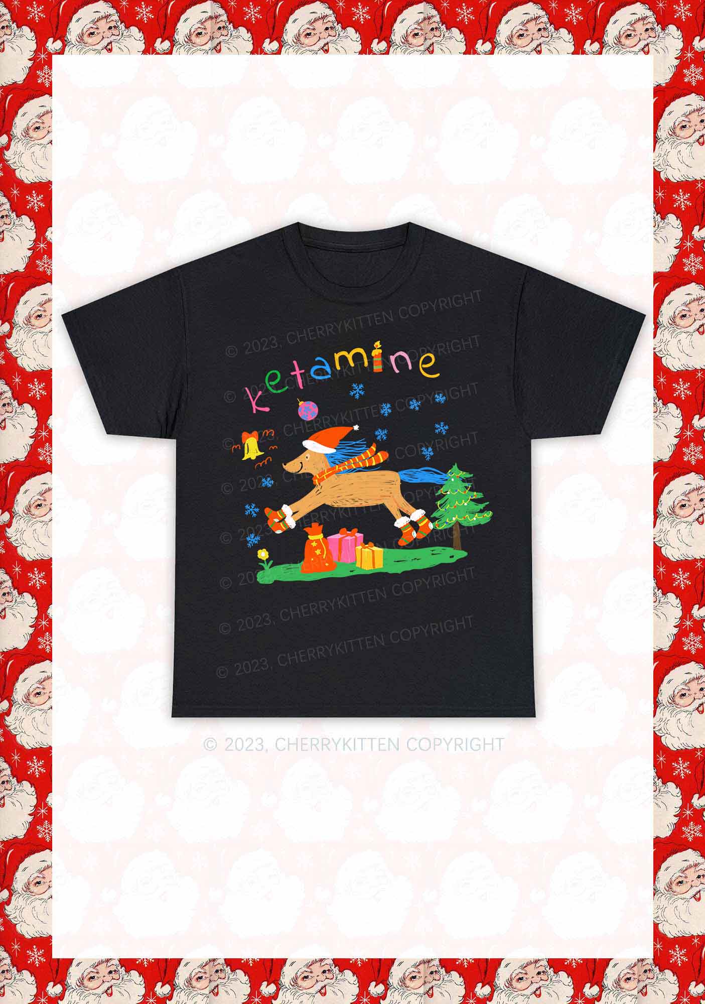 Christmas Snowflake Pony Y2K Chunky Shirt Cherrykitten - Image 3