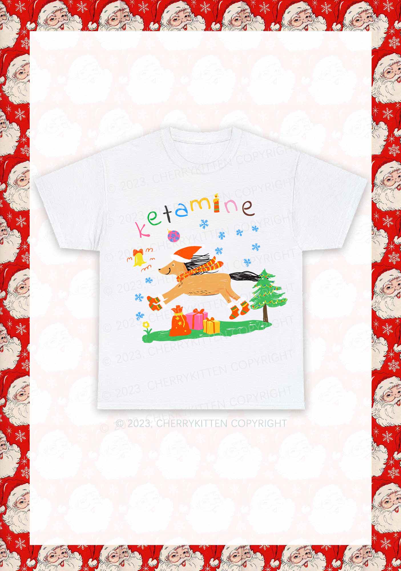 Christmas Snowflake Pony Y2K Chunky Shirt Cherrykitten - Image 4