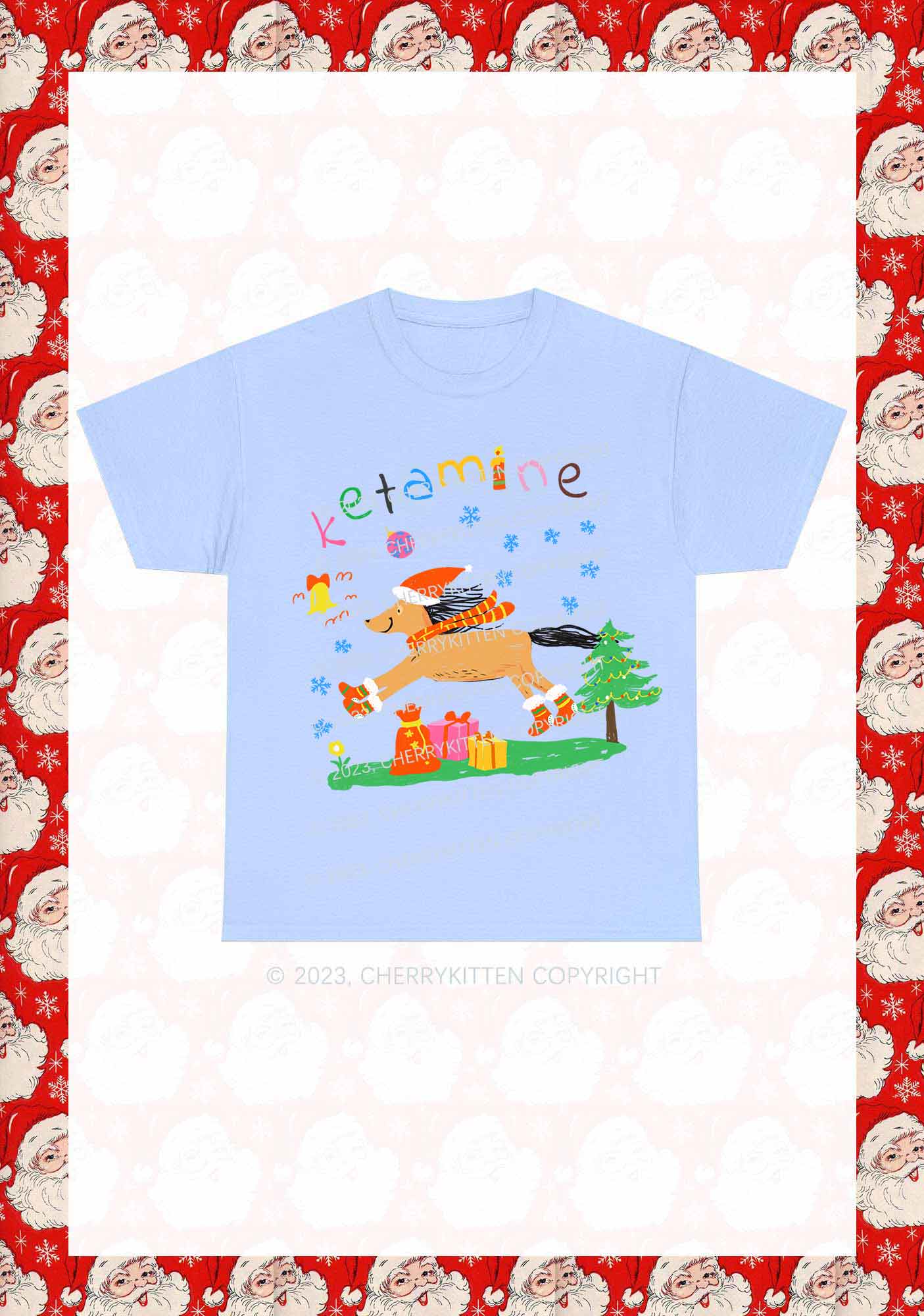 Christmas Snowflake Pony Y2K Chunky Shirt Cherrykitten - Image 7
