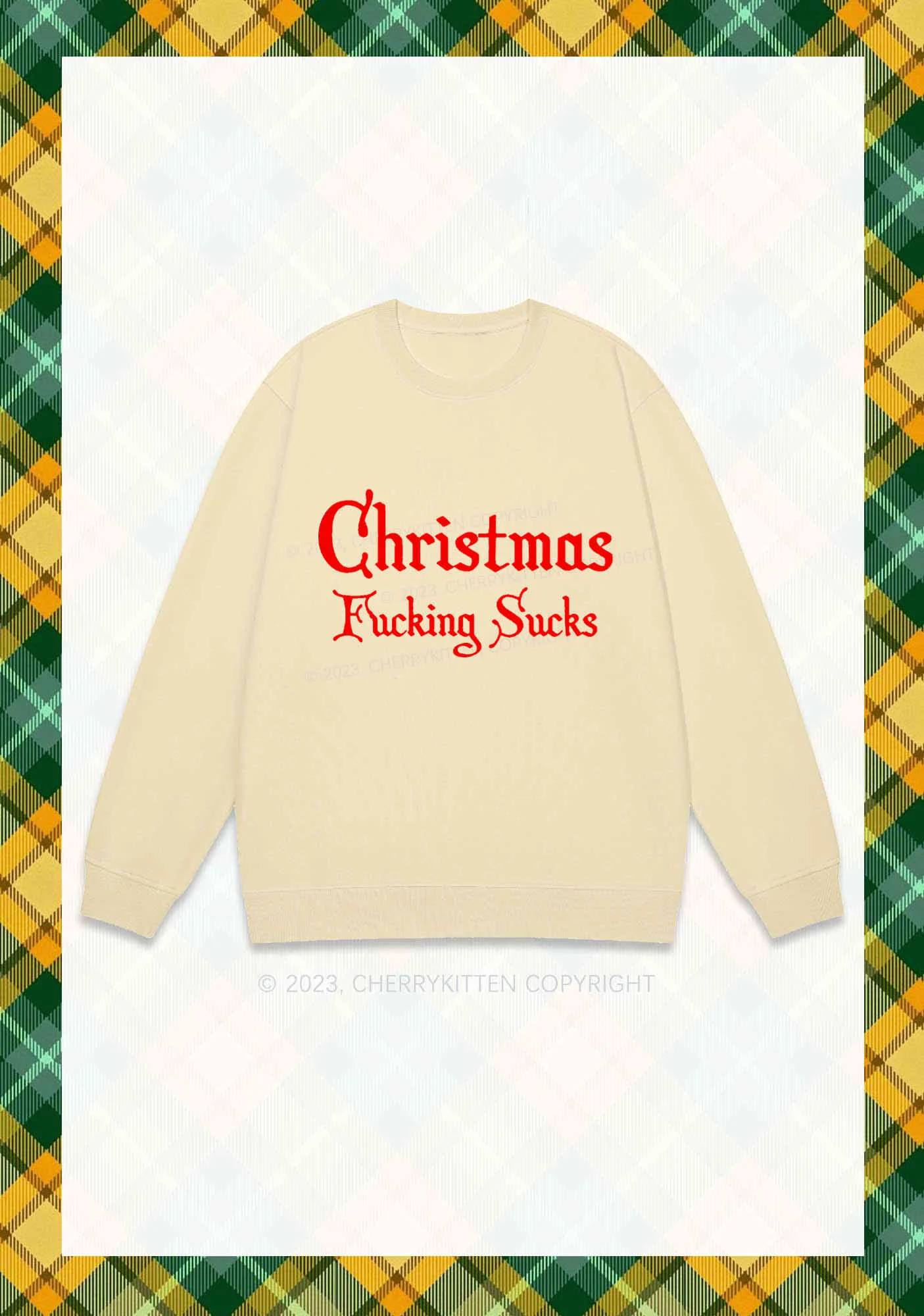 Christmas Sucks Y2K Sweatshirt Cherrykitten - Image 4