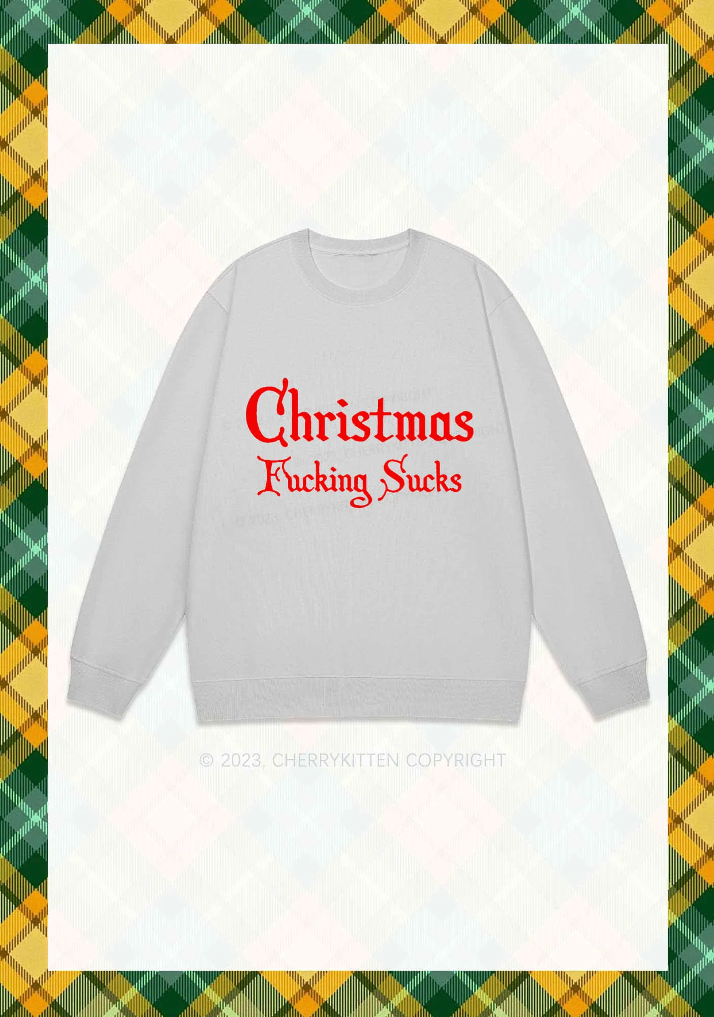 Christmas Sucks Y2K Sweatshirt Cherrykitten - Image 5