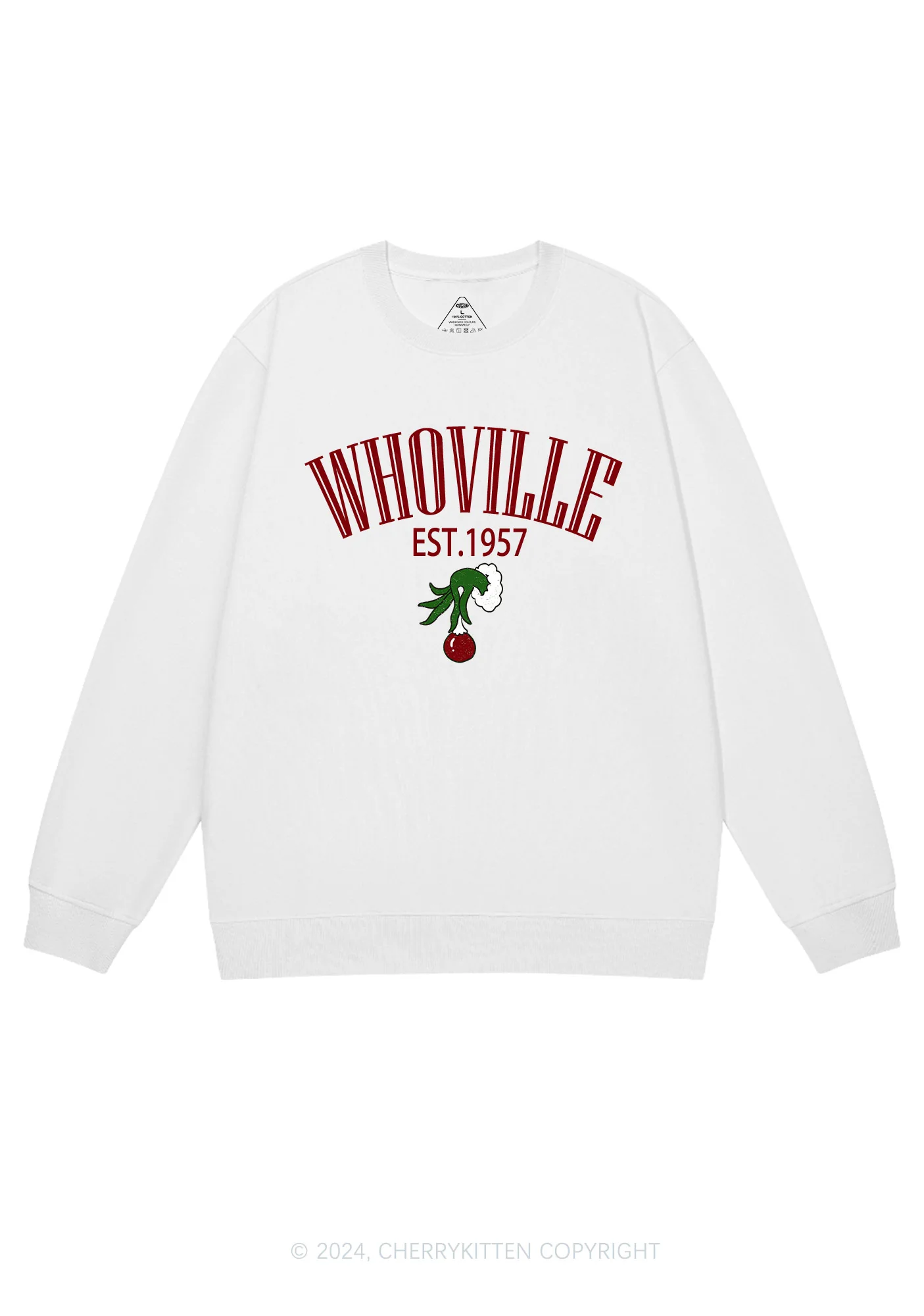 Christmas Whoville Y2K Sweatshirt Cherrykitten - Image 3