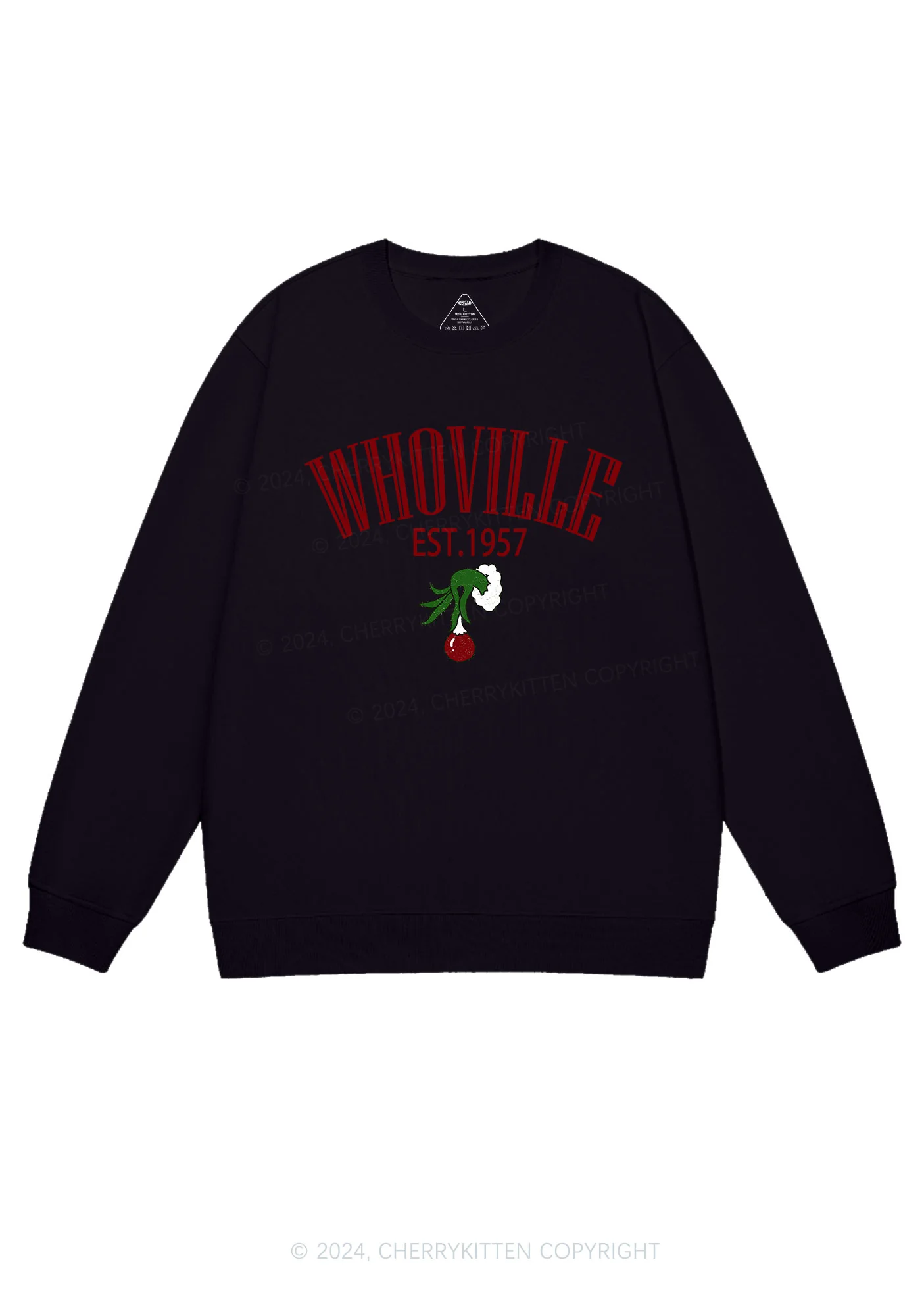 Christmas Whoville Y2K Sweatshirt Cherrykitten - Image 6