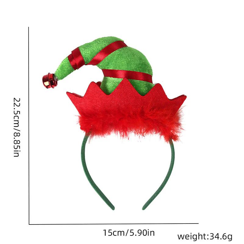 Christmas Y2K Clown Hat Hairband - Image 2