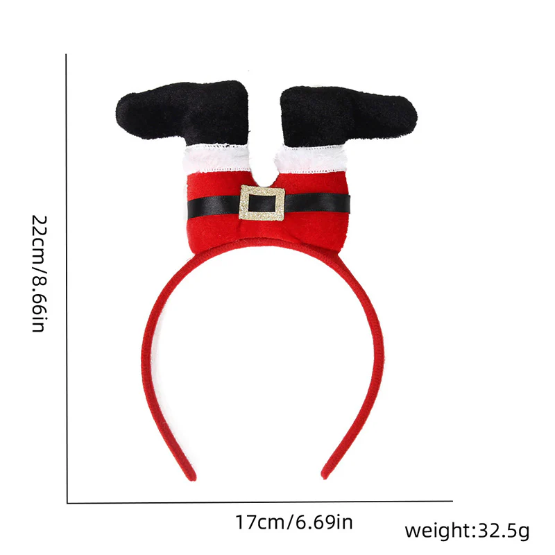 Christmas Y2K Santa Legs Hairband - Image 2