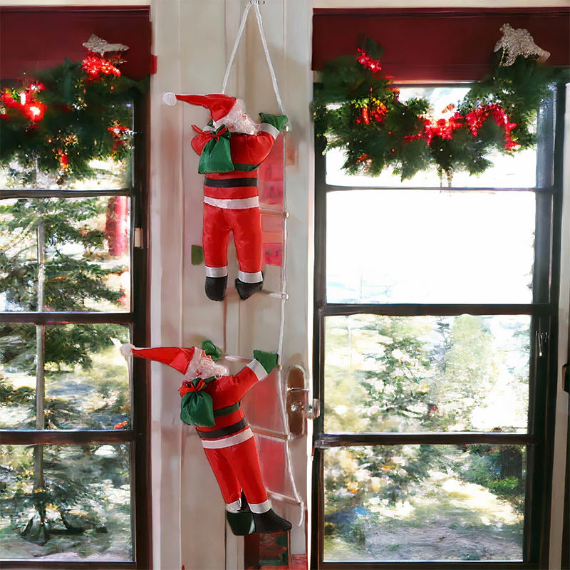Climbing Santa Claus Ornaments Y2K Christmas Tree Pendants - Image 4