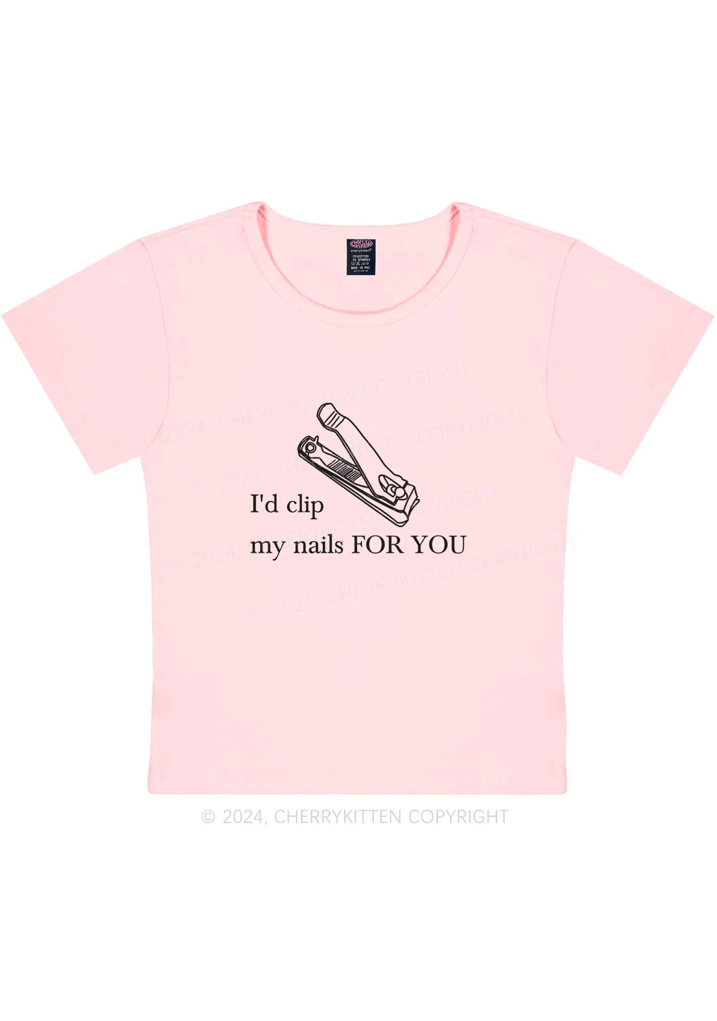 Clip Nails For You Y2K Baby Tee Cherrykitten - Image 8