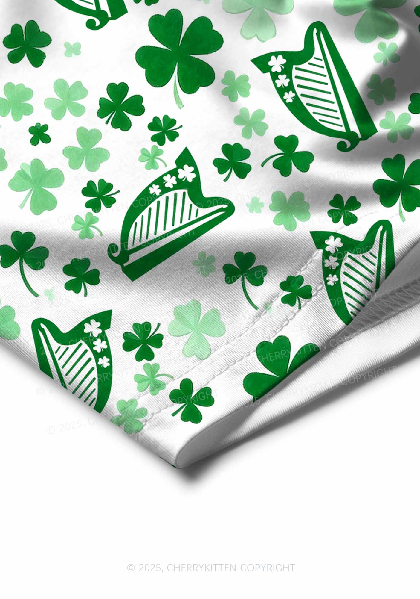 Clover Harp St Patricks Y2K Print Men Boxer Briefs Cherrykitten - Image 4