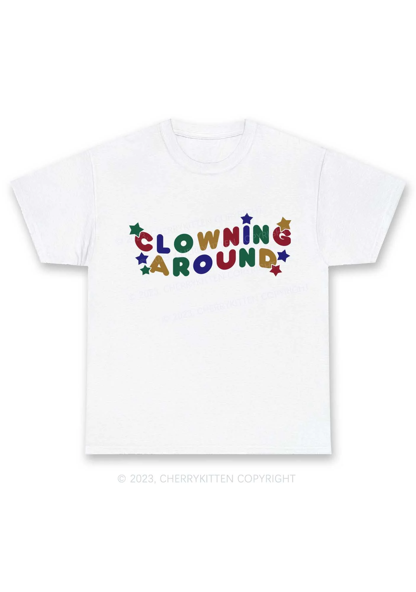 Clowning Around Y2K Chunky Shirt Cherrykitten - Image 4
