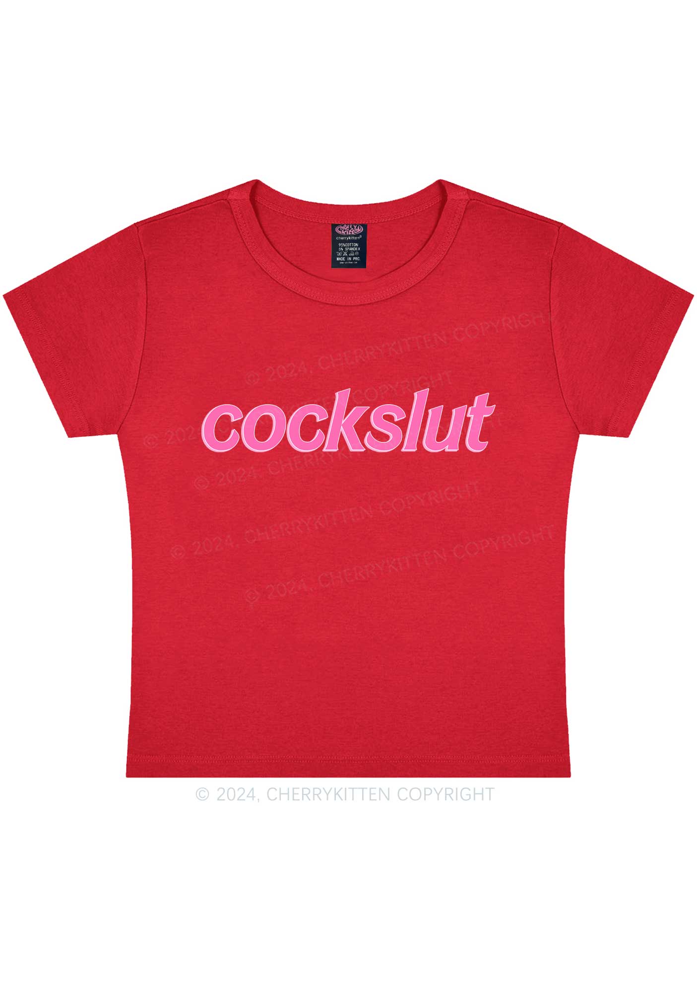 Cockslxt Y2K Baby Tee Cherrykitten - Image 11