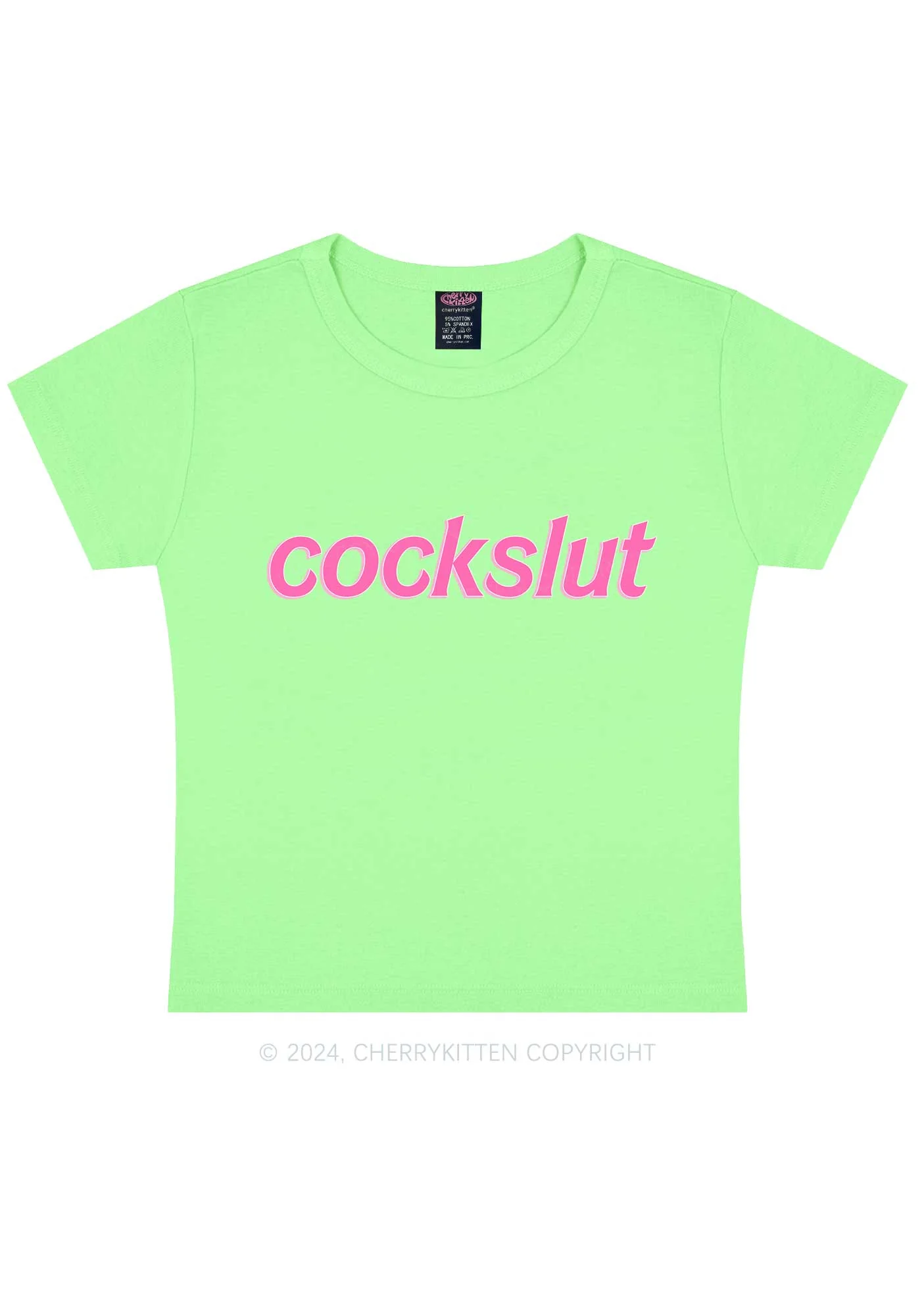 Cockslxt Y2K Baby Tee Cherrykitten - Image 12