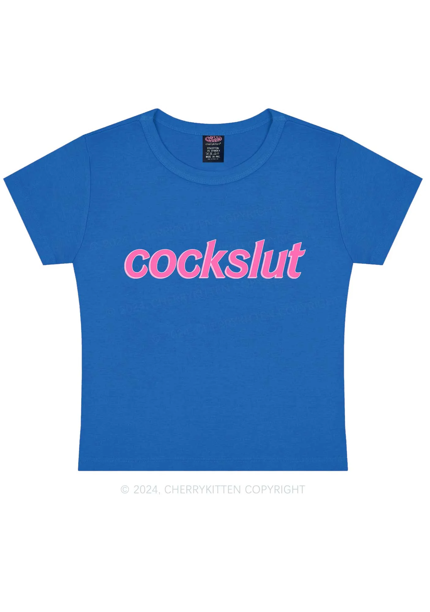 Cockslxt Y2K Baby Tee Cherrykitten - Image 5