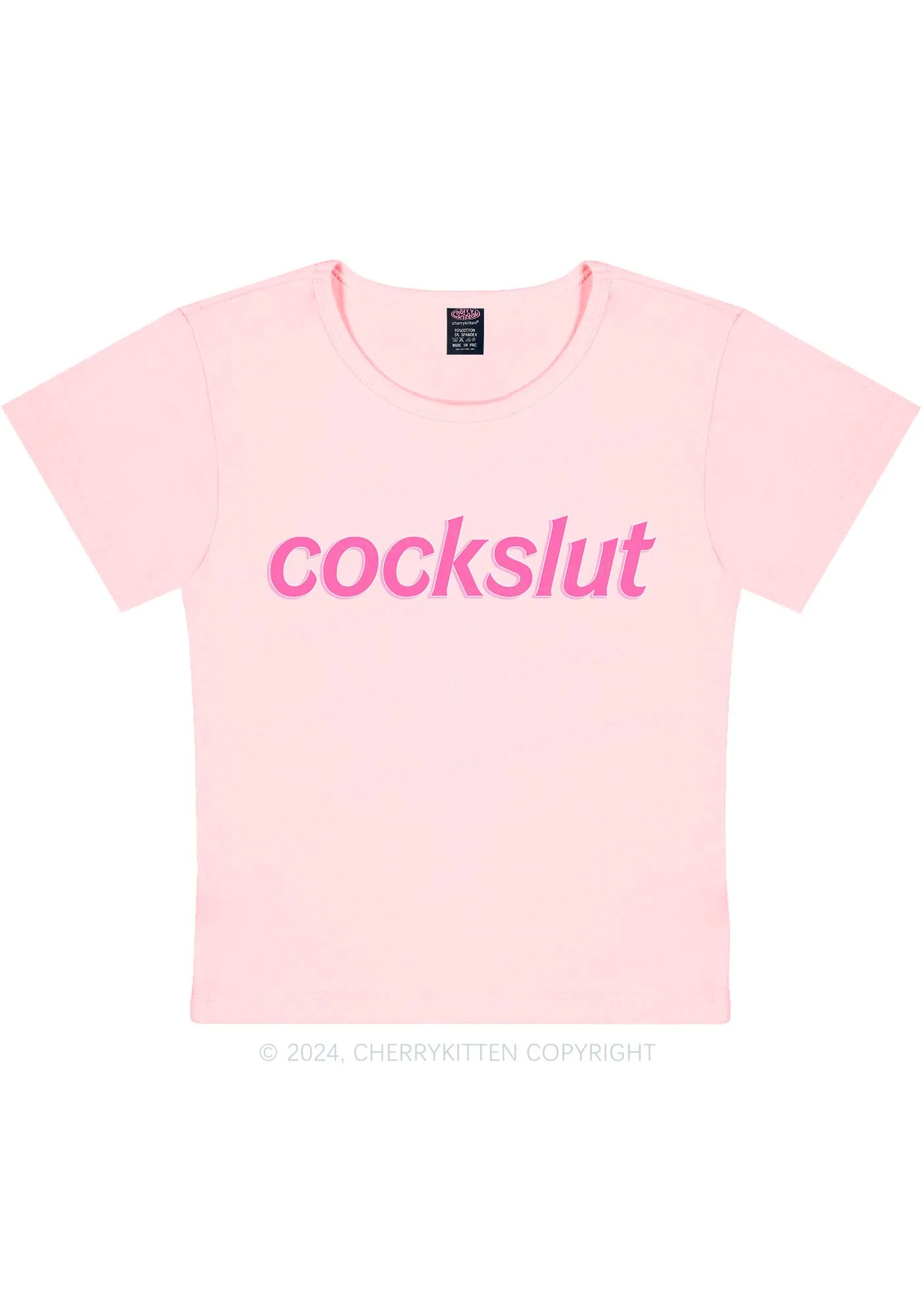 Cockslxt Y2K Baby Tee Cherrykitten - Image 7
