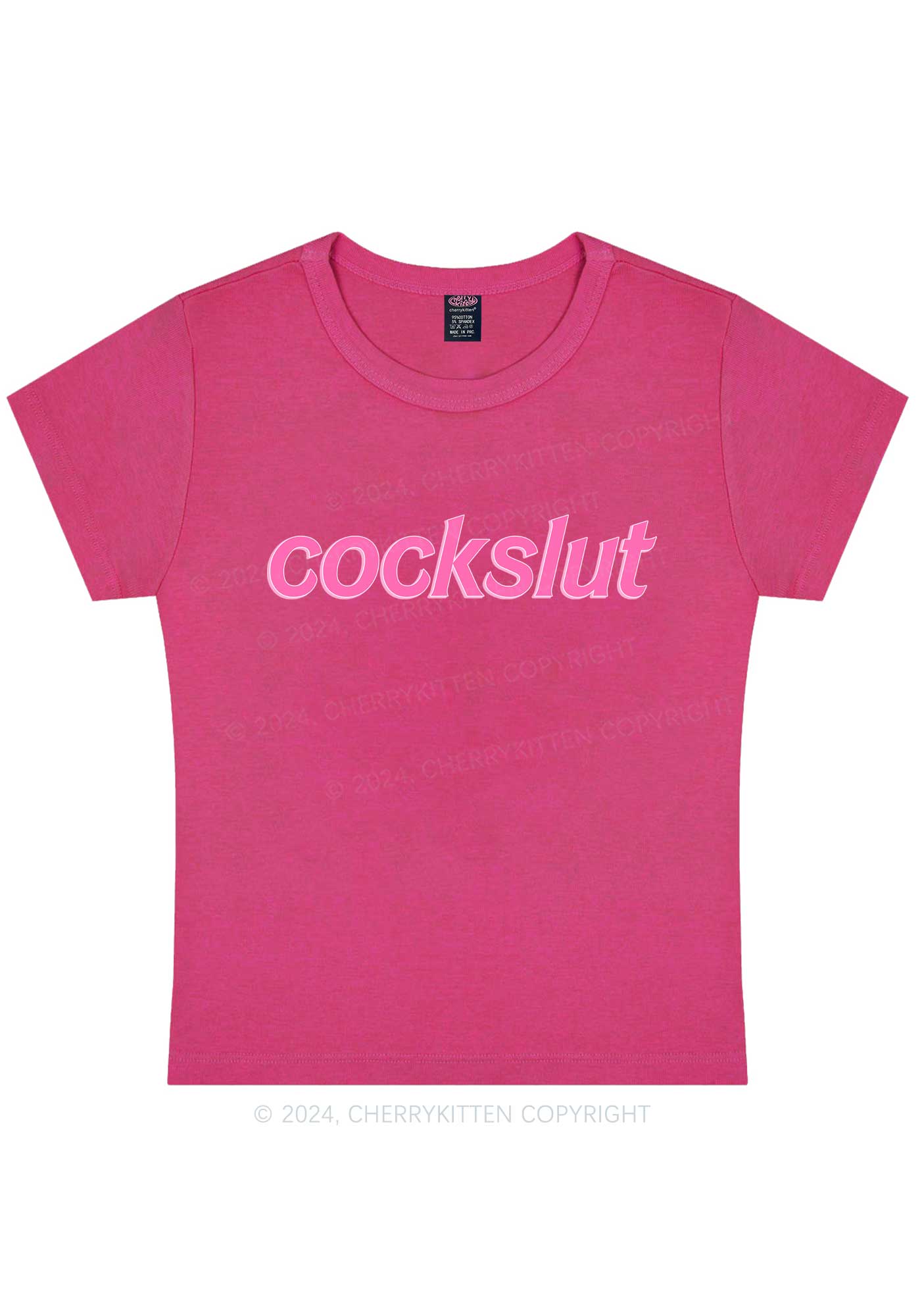 Cockslxt Y2K Baby Tee Cherrykitten - Image 9